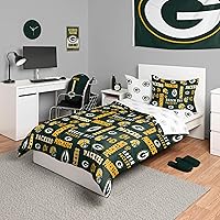 Vista 17 de FOCO Unisex-Adult NFL Team Logo Bed in a Bag Comforter, Sheets, Pillow Cases Bedding 5-Piece Set