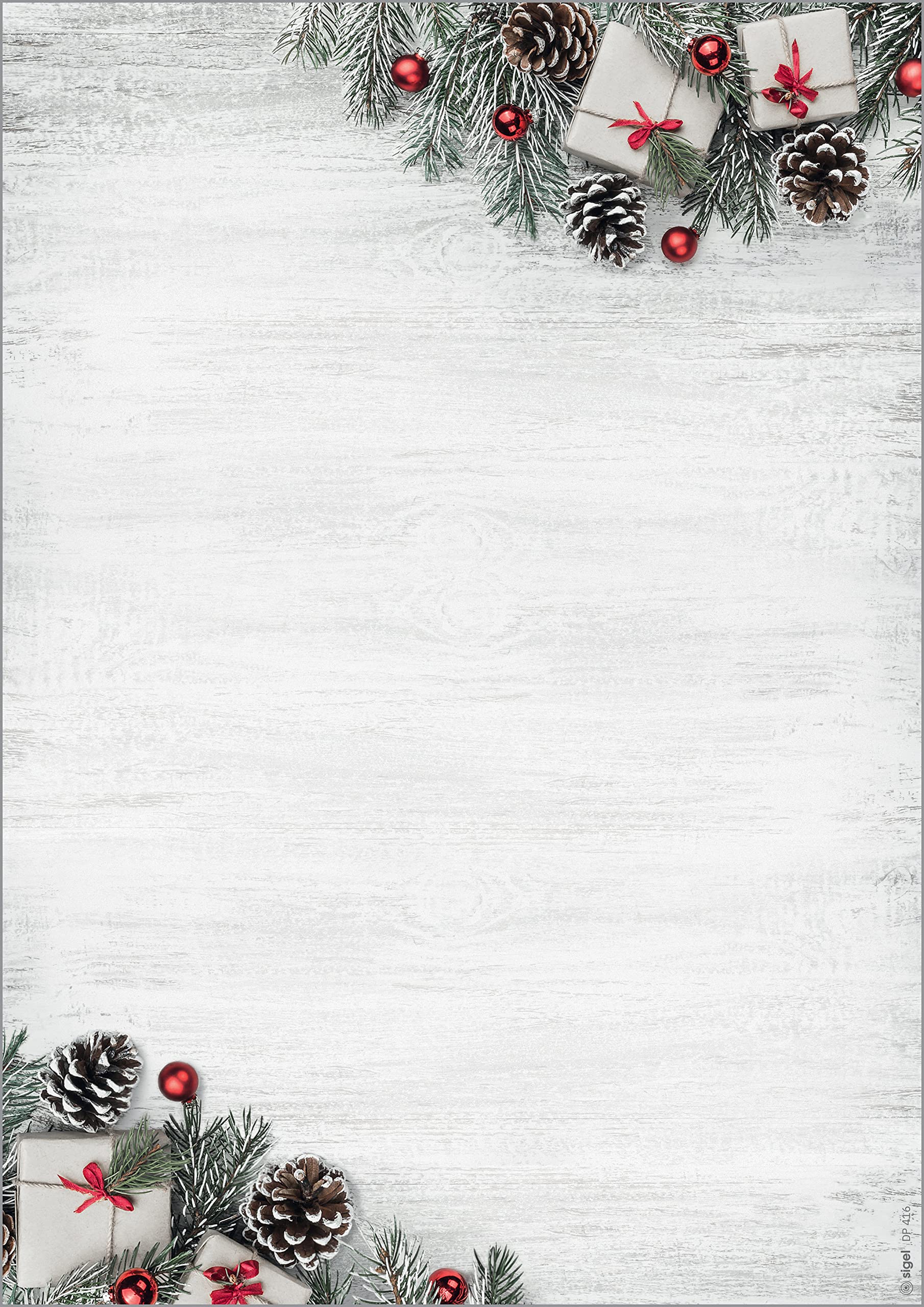SIGEL DP416 Christmas Motif Papers "Scandinavian Christmas", 90 gsm, A4, 100 sheets