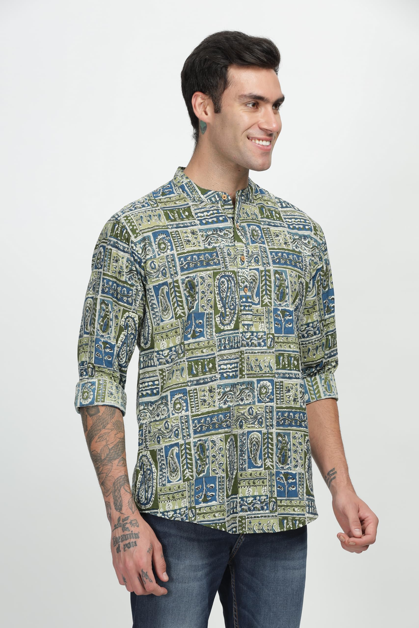 Be Active Men's Cotton Solid Regular Shirt (Scpr-2_Multicolour