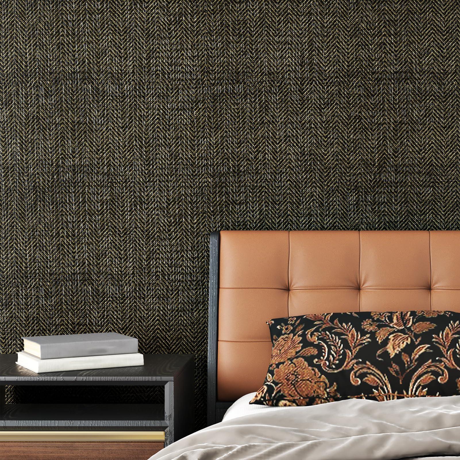 Gold Metallic Grasscloth Wallpaper CL22106 Gold Rockland Pearlescent