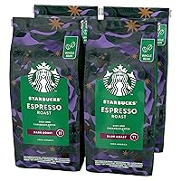 STARBUCKS Espresso Roast Caffè in grani Tostatura Forte, 4 Sacchetti da 450g (1,8kg)