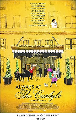 Always At The Carlyle (George Clooney, Sofia Coppola) - Giclee Quality Poster - 27x41 Inches