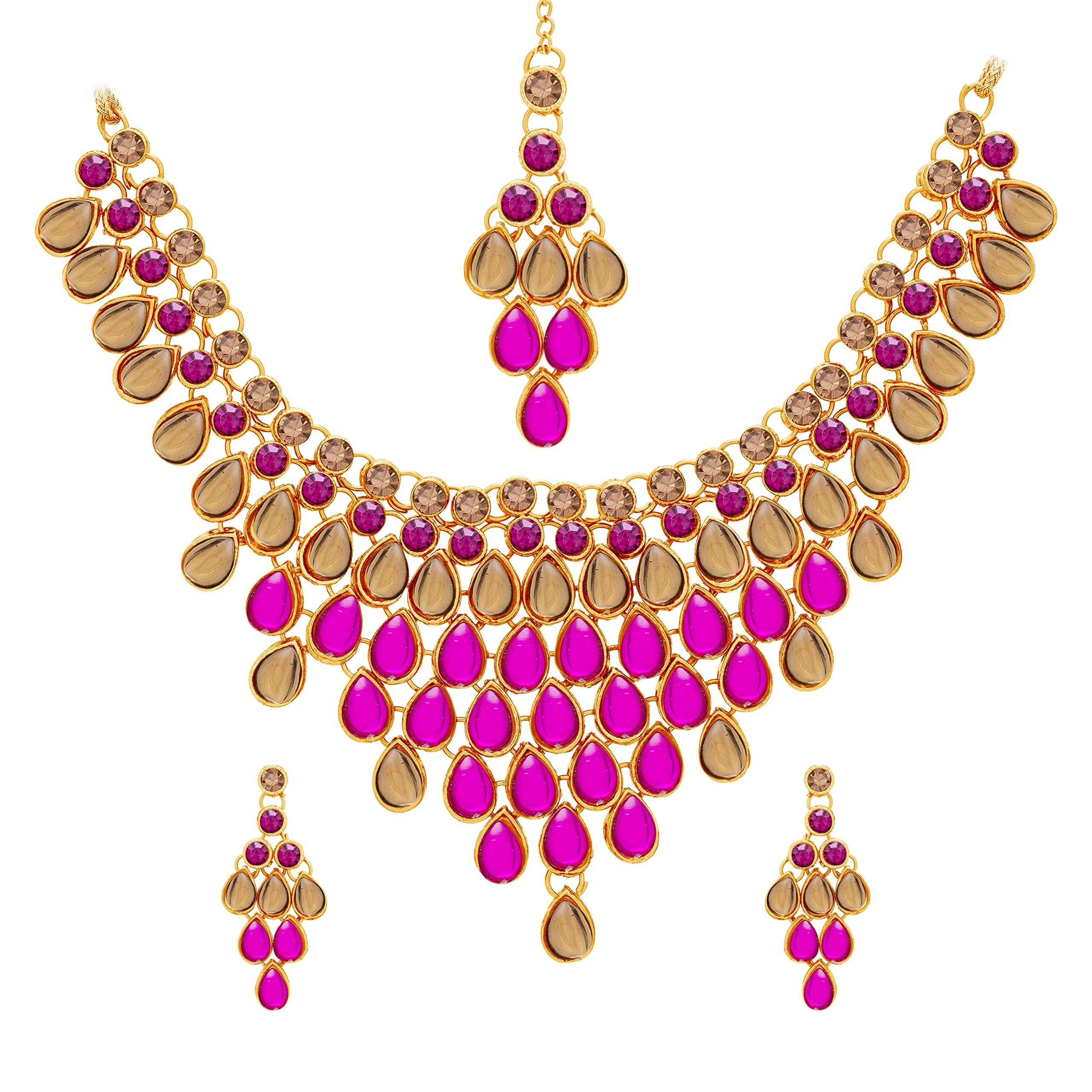 Sukkhi Exquisite Gold Plated Collar Necklace Set For Women (NS102142) (B0B4WXF4MK) Amazon Price History, Amazon Price Tracker