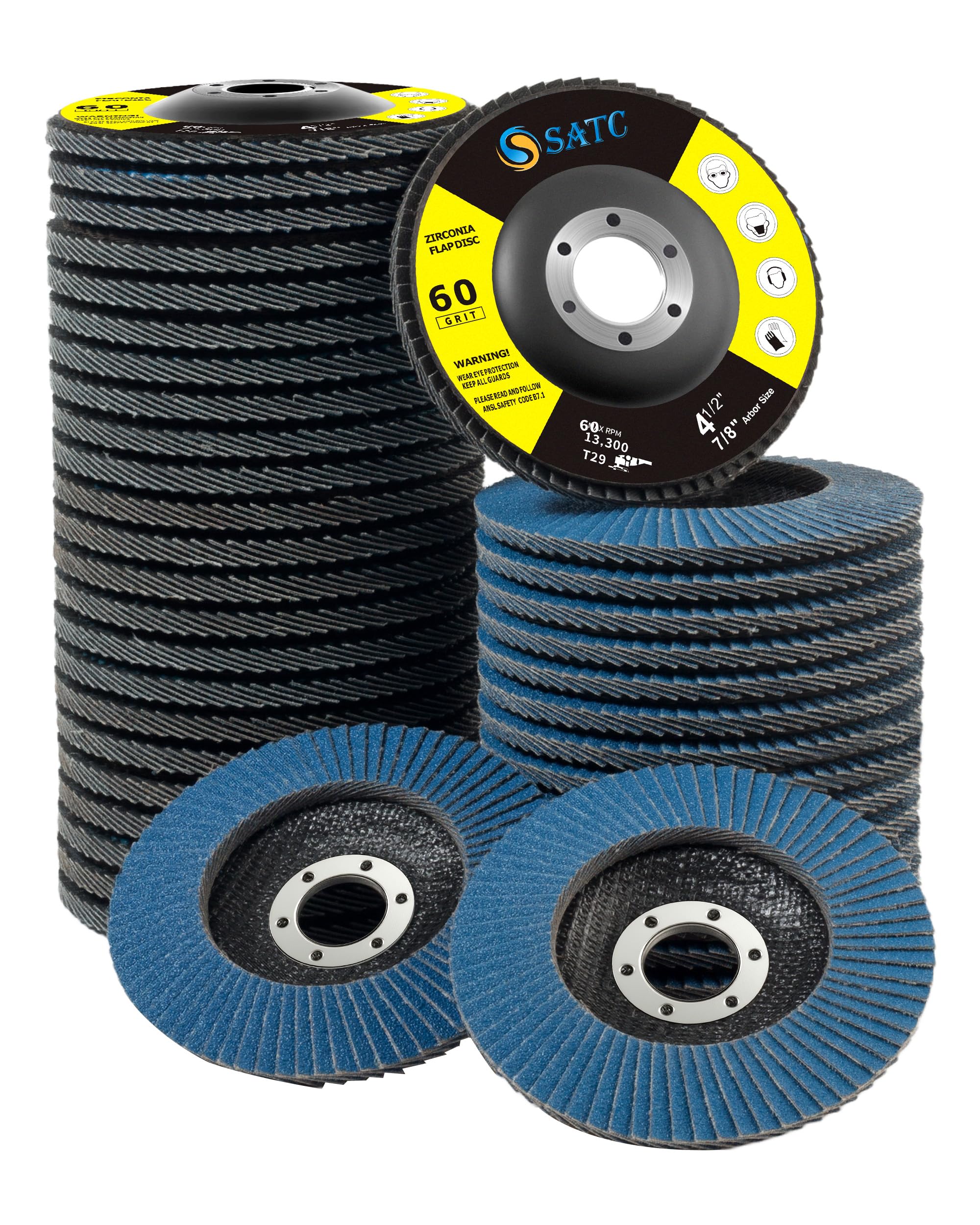 S SATC Flap Discs - Angle Grinder Sanding -17