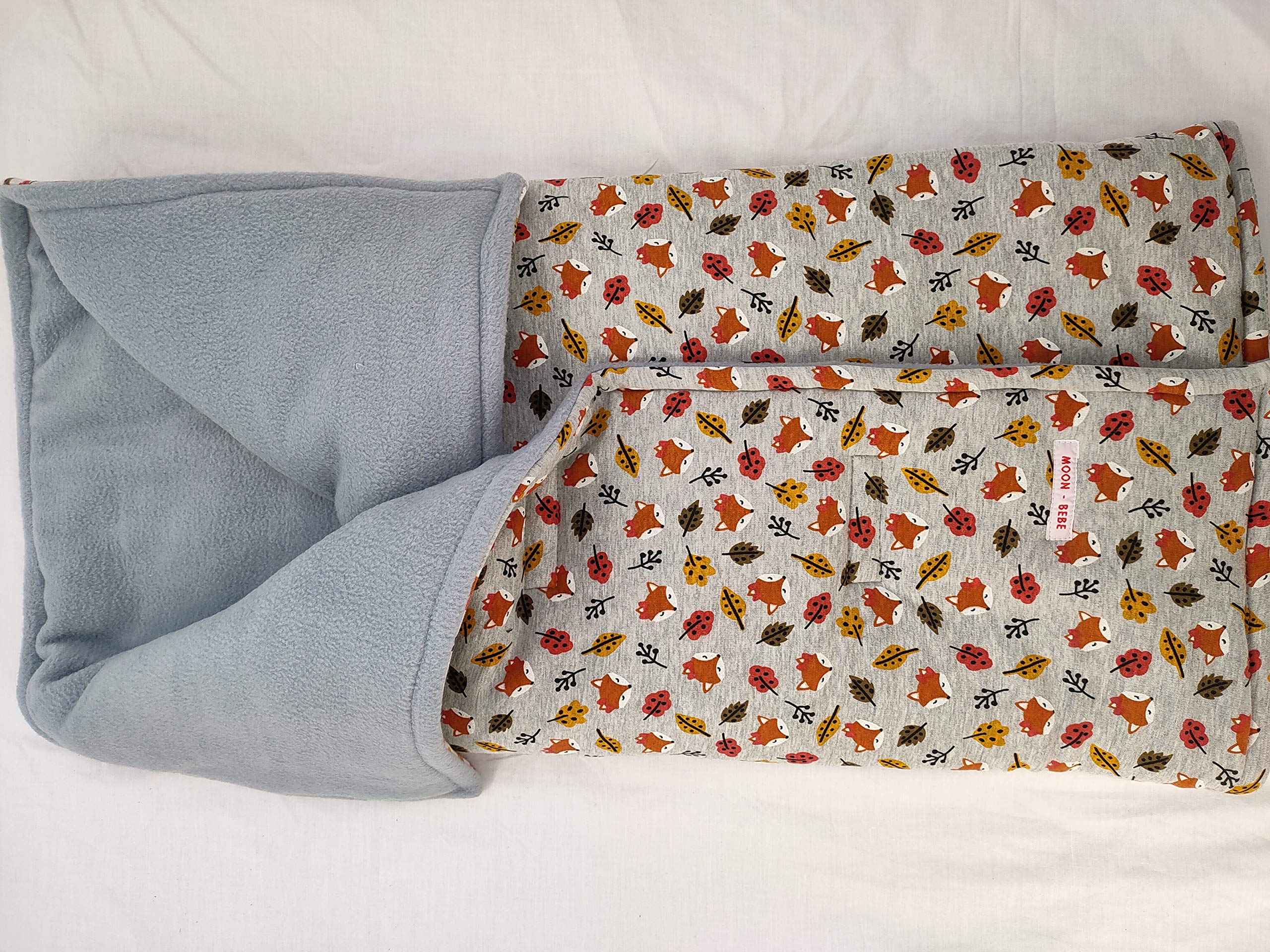 MOON-BEBE Footmuff for Baby Carrycot (Grey) - Image 2