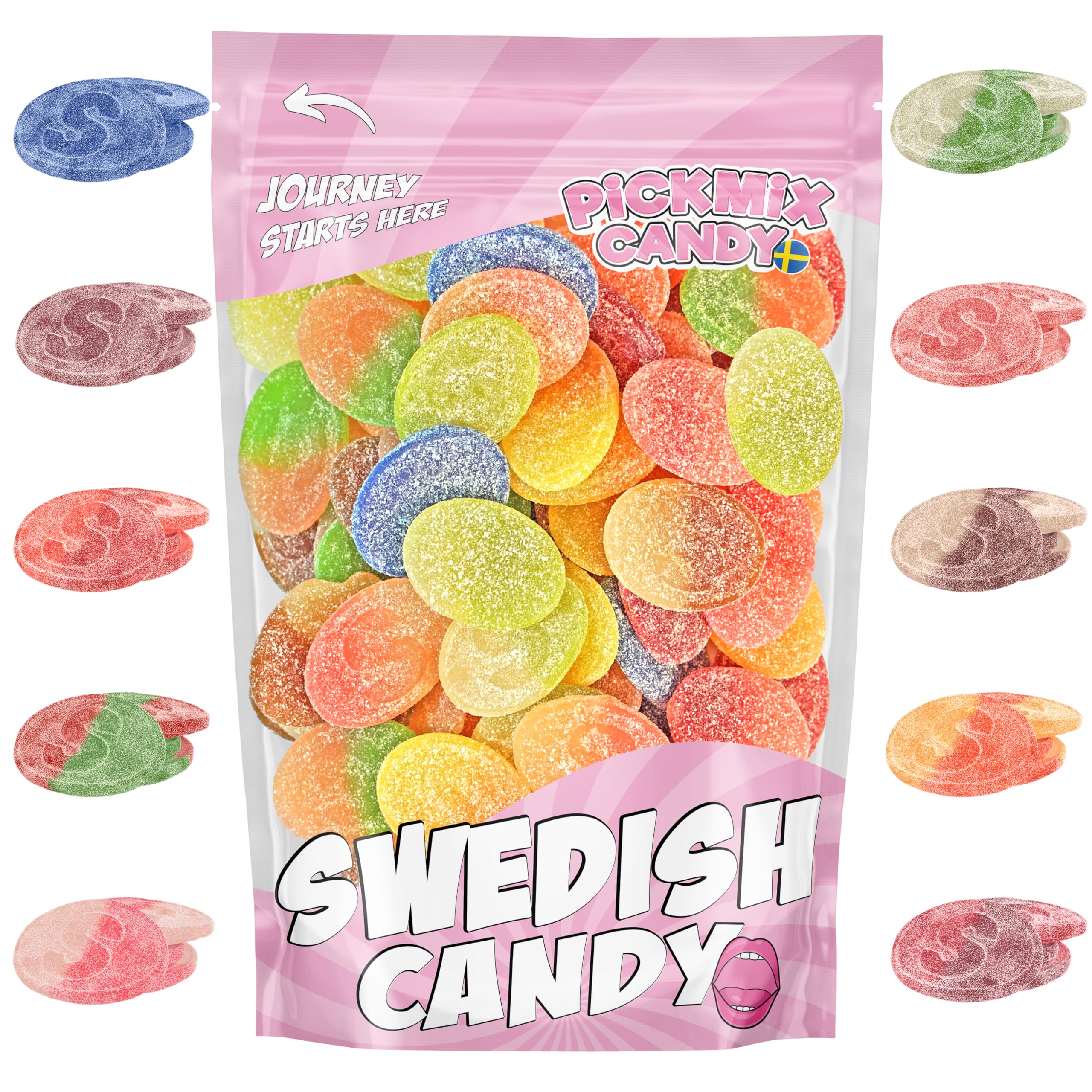 Amazon.com : Swedish Candy S-Märke Mix – 1 Pound of Gummy Candy