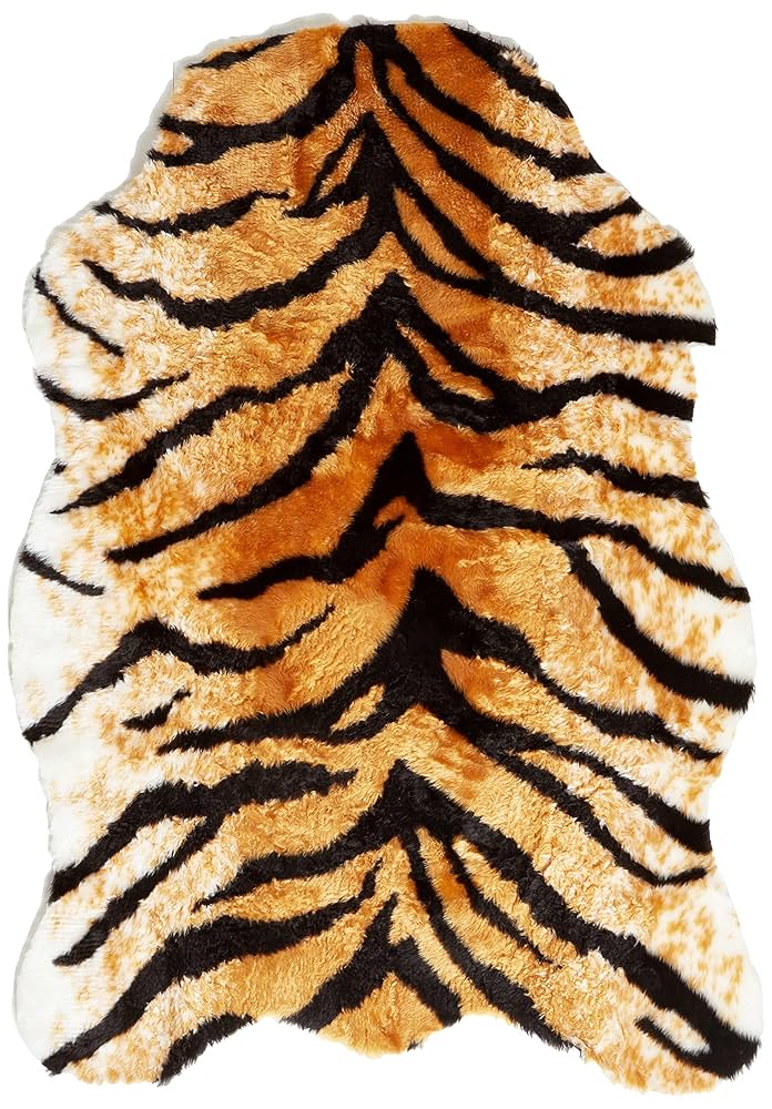Amazon.com: Walk on Me Classic Faux Fur Tiger Skin Rug - New
