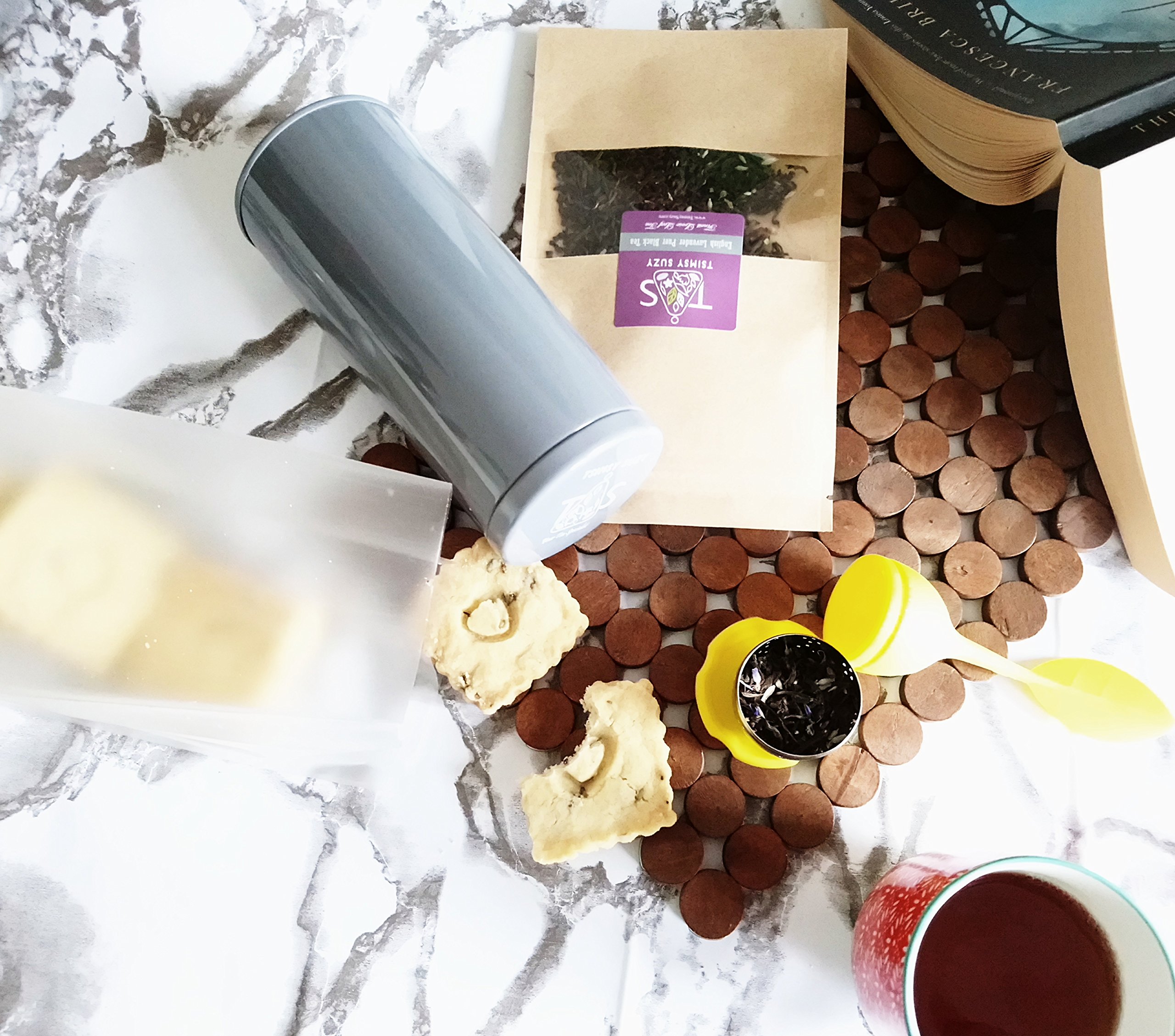 New English Lavender Shortbread and Tea Set - Tsimsy Suzy