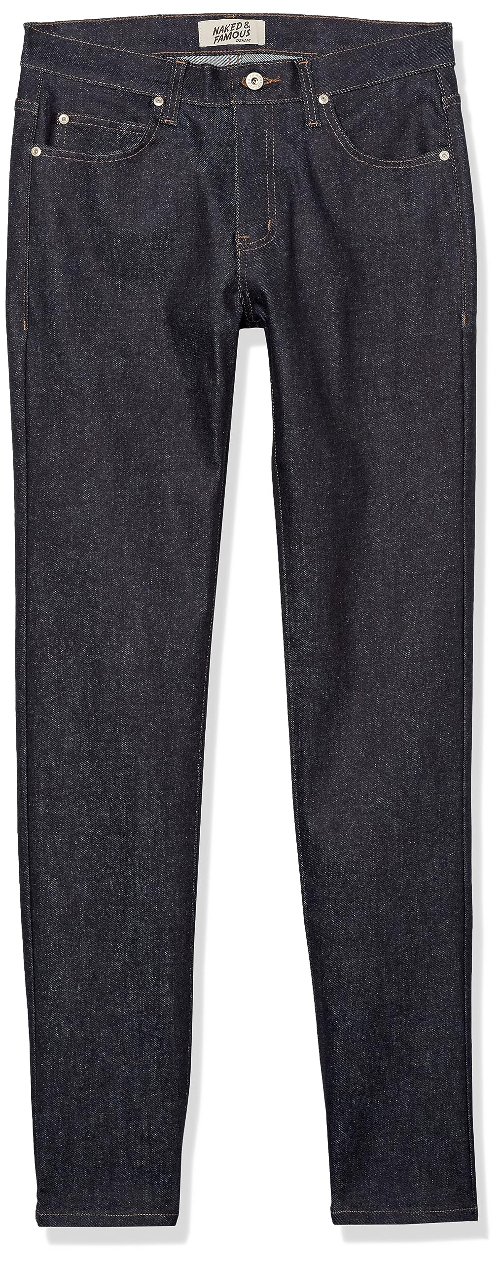 Naked & Famous DenimMen's Super Guy Slim Fit Jeans in Blue Comfort Stretch