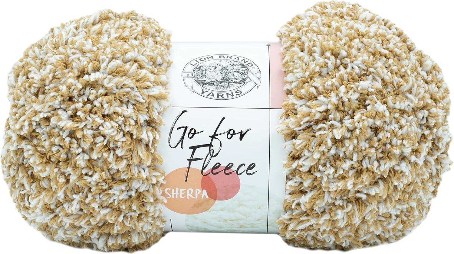 Lion Brand Yarn Go for Fleece Sherpa Jumbo Yarn for Knitting