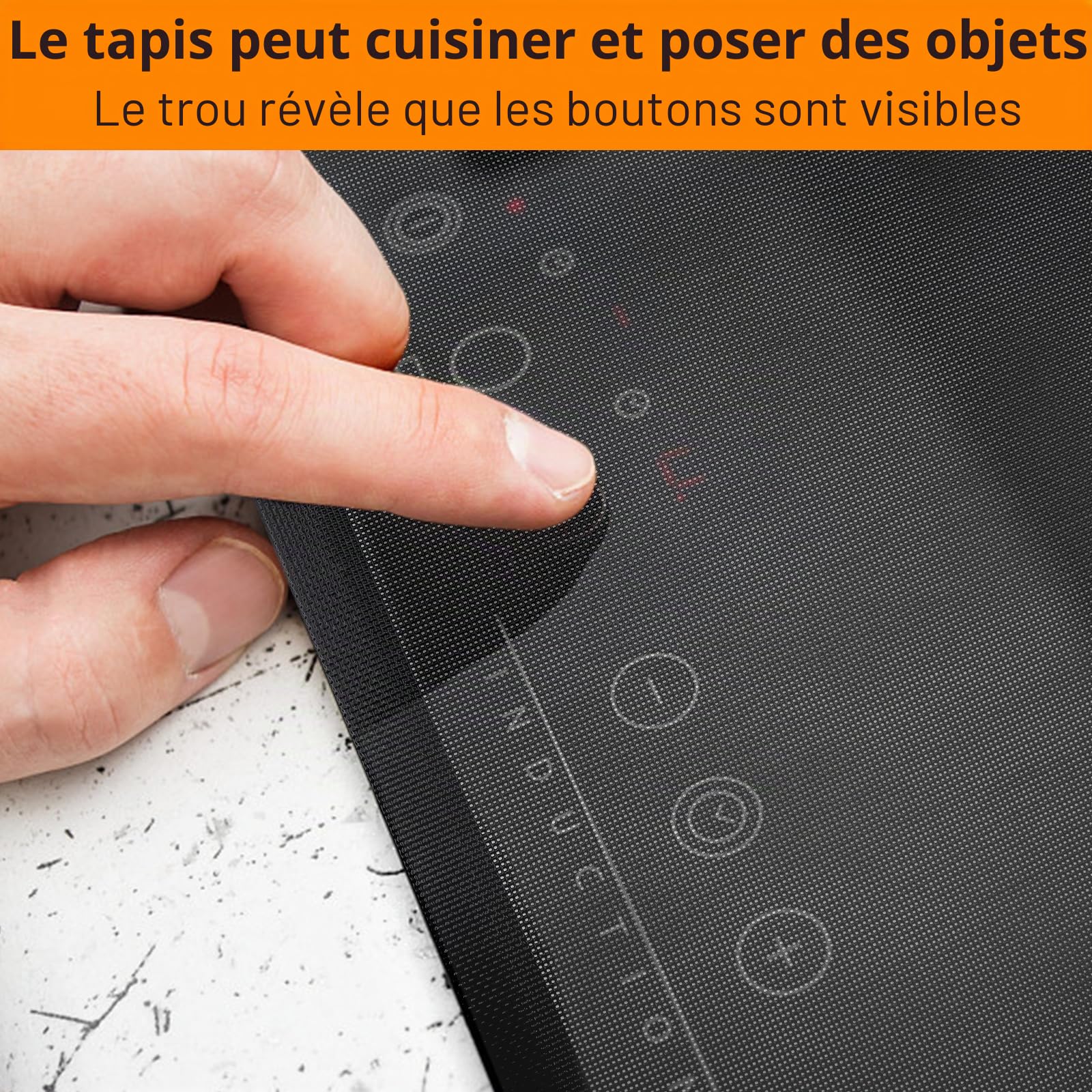 52x78cm Tapis pour Plaque Induction, Tapis de Cuisson à Induction en Silicone, Protection Plaque Induction,Couvre Plaque de Cuisson, Protege Plaque Induction,Couvre Plaque Induction