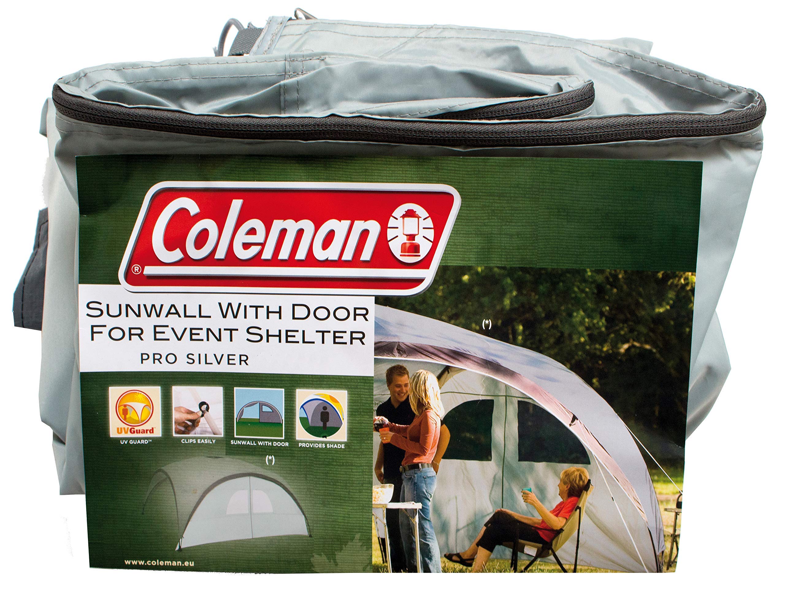 Coleman Carpa Event Shelter XL, Cenador para festivales, jardín y camping + panel lateral con ventanas y puerta