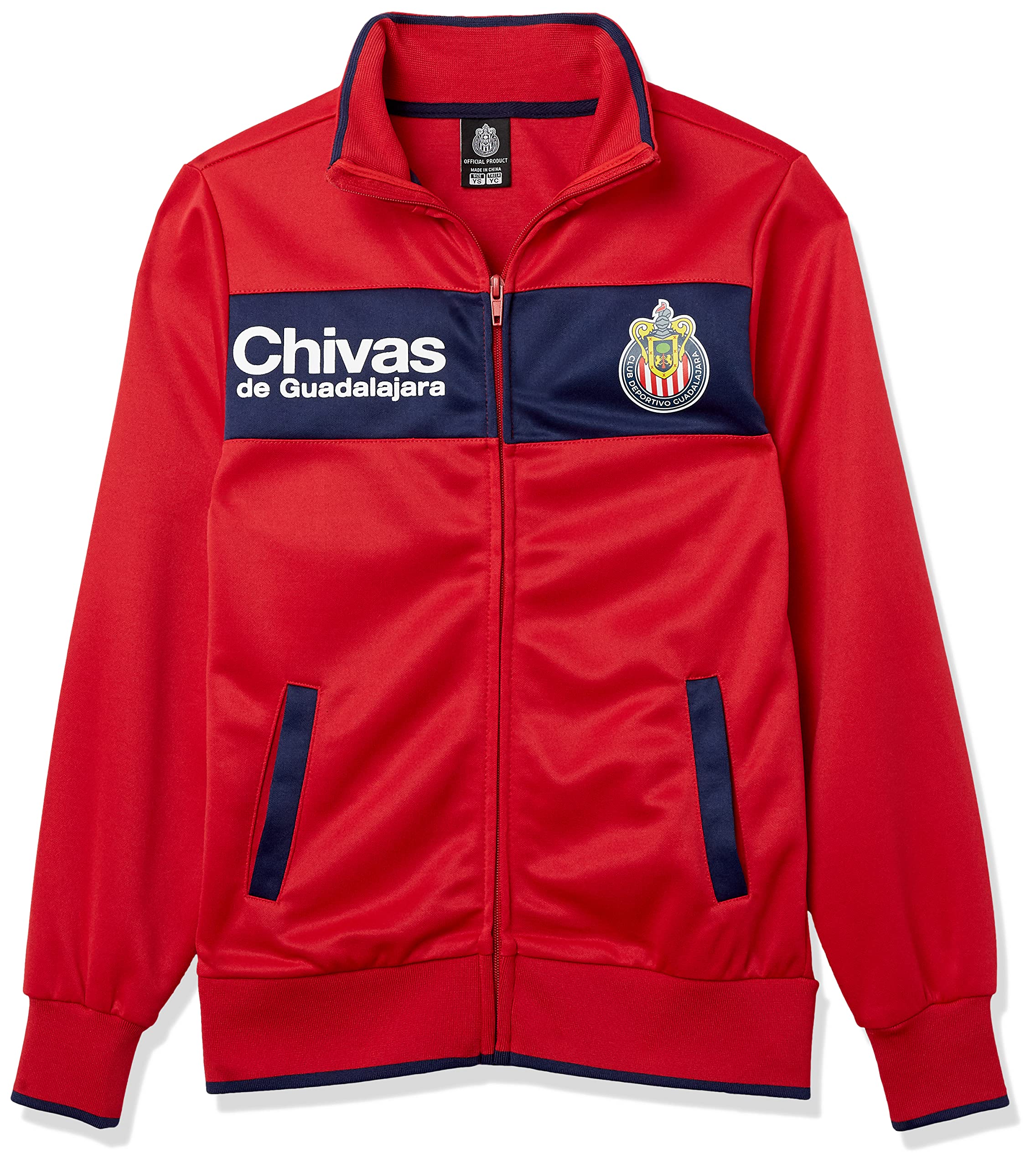 Icon Sports Chivas De Guadalajara Boy's Centering Full-Zip Track Jacket