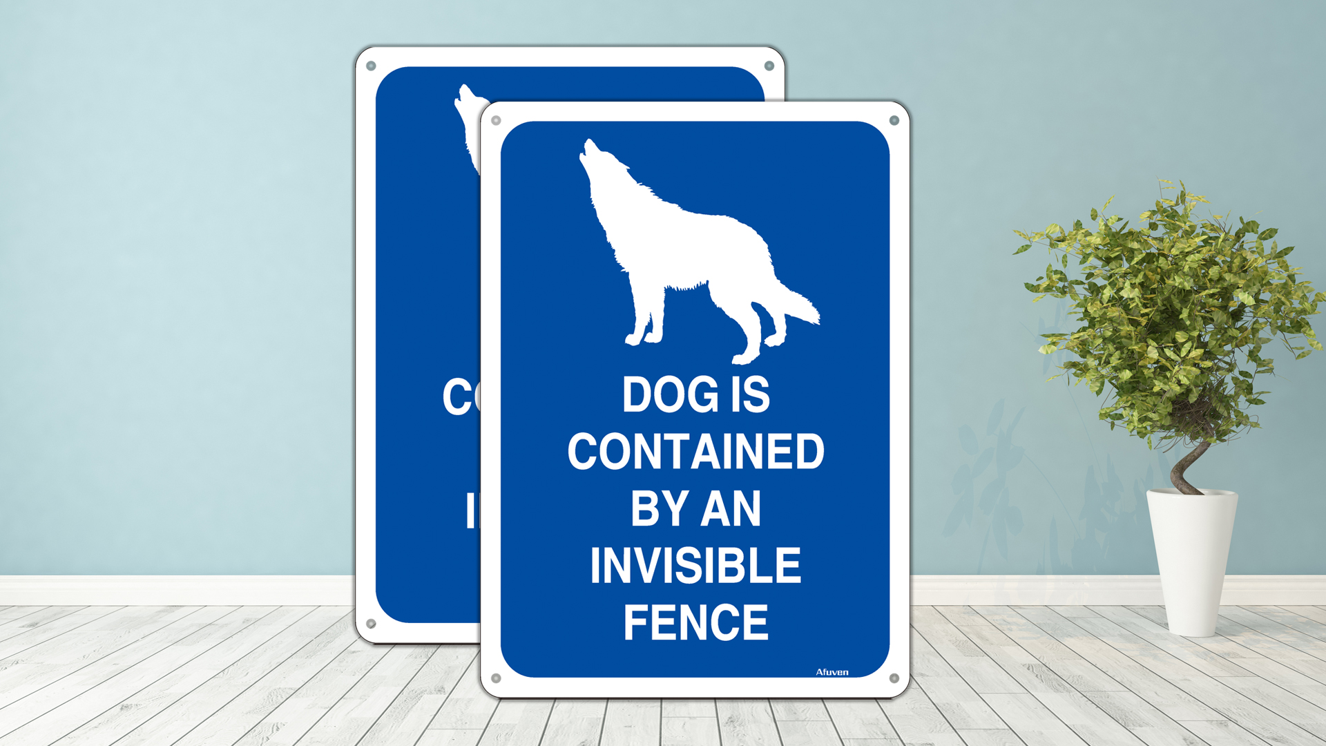 ALKB Panneau D'avertissement En Métal Avec Inscription « Beware Of Dog