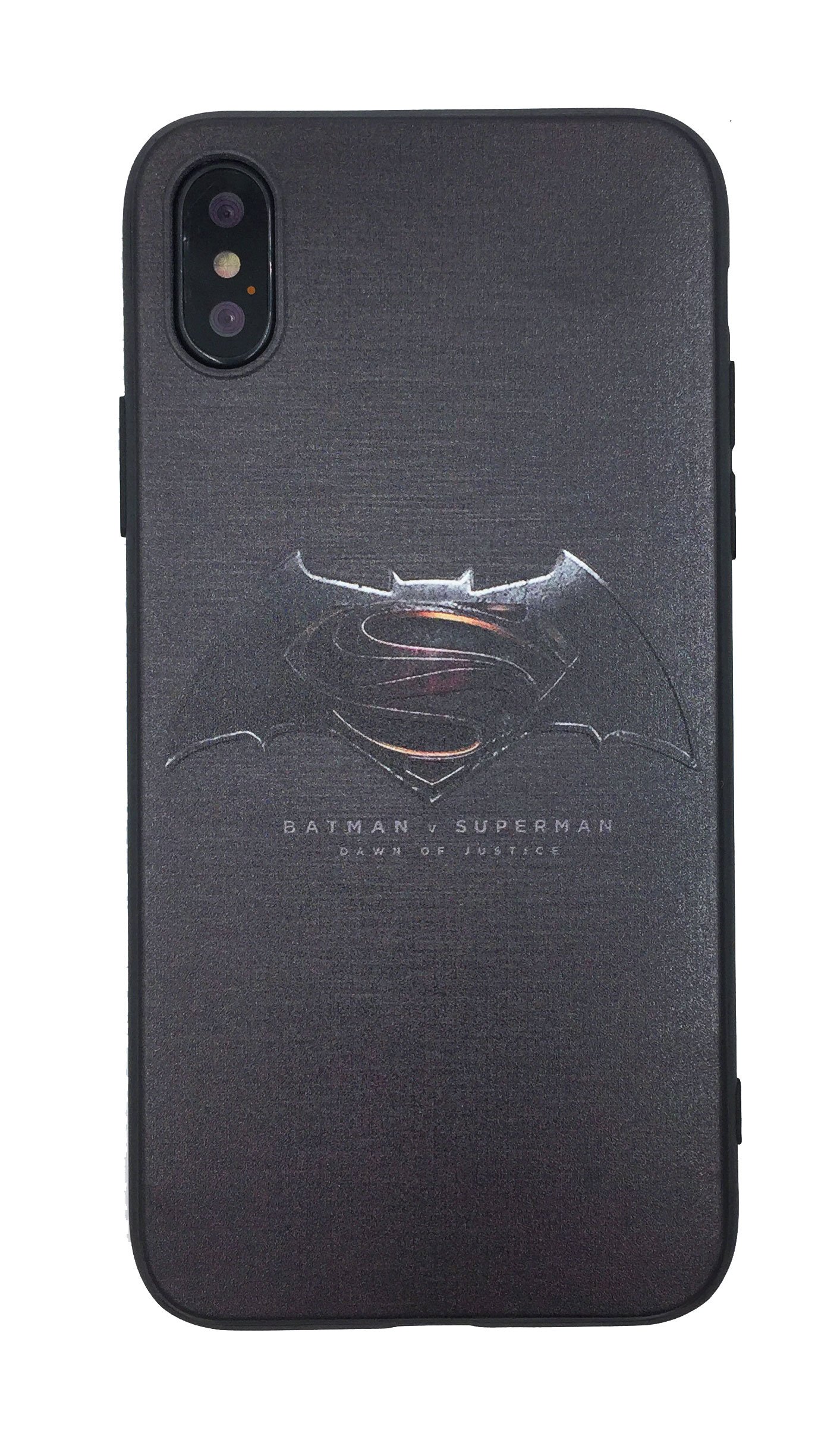 iPhone X case Superheroes, DC american comics Protective Hard silicone Cover Case for iPhone X + Tempered Glass Screen Protector For iPhone X