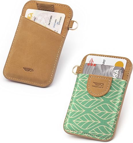Miniatura 2 de POCKT Cartera delgada con tarjetero para hombres y mujeres, cartera minimalista con bolsillo frontal, soporte elástico para tarjetas de crédito, de