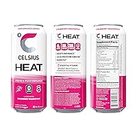 Vista 18 de CELSIUS HEAT - Bebida energética de alto rendimiento, cero azúcar, sabor cereza y lima