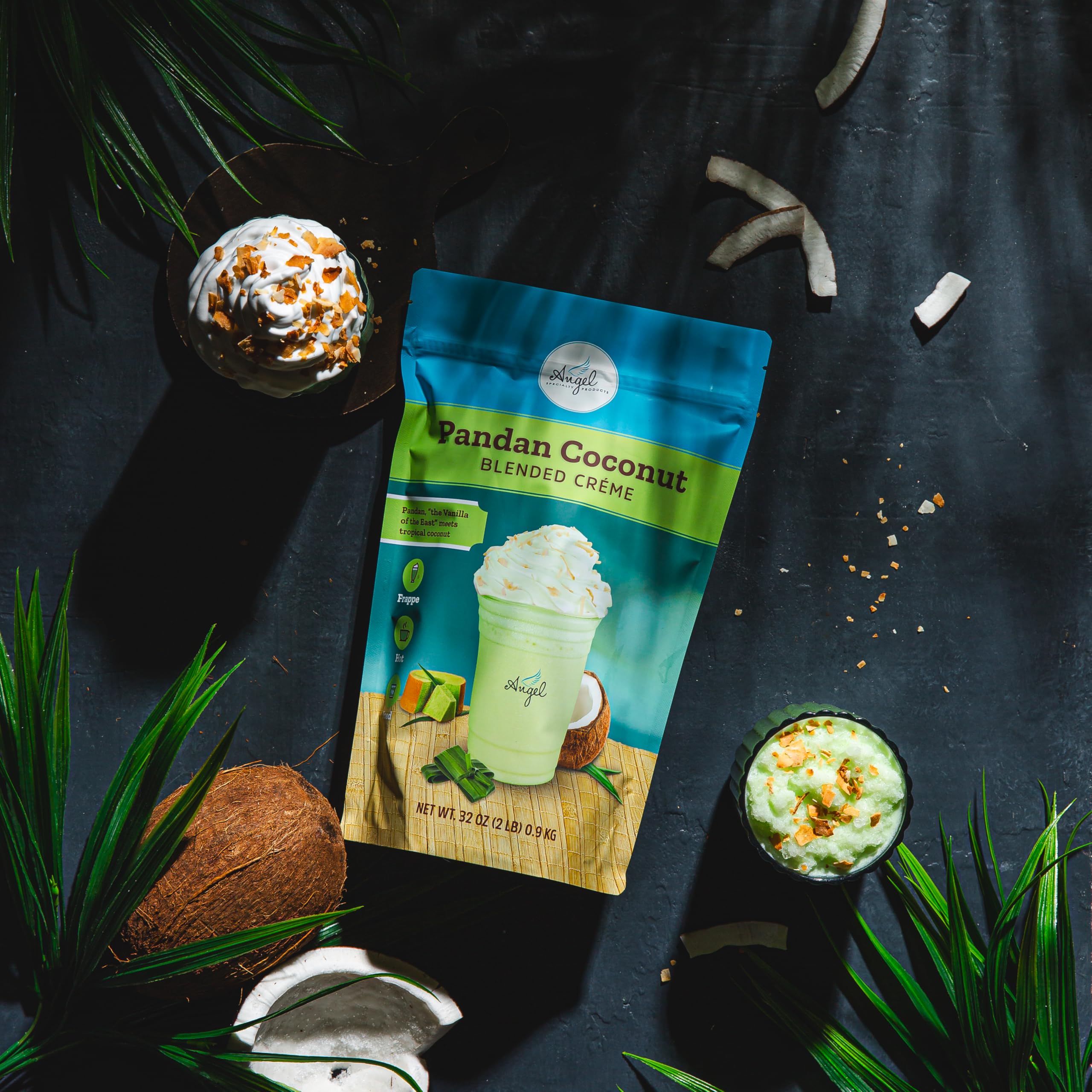 Amazon.com : Pandan Coconut Blended Crème Mix by Angel Specialty