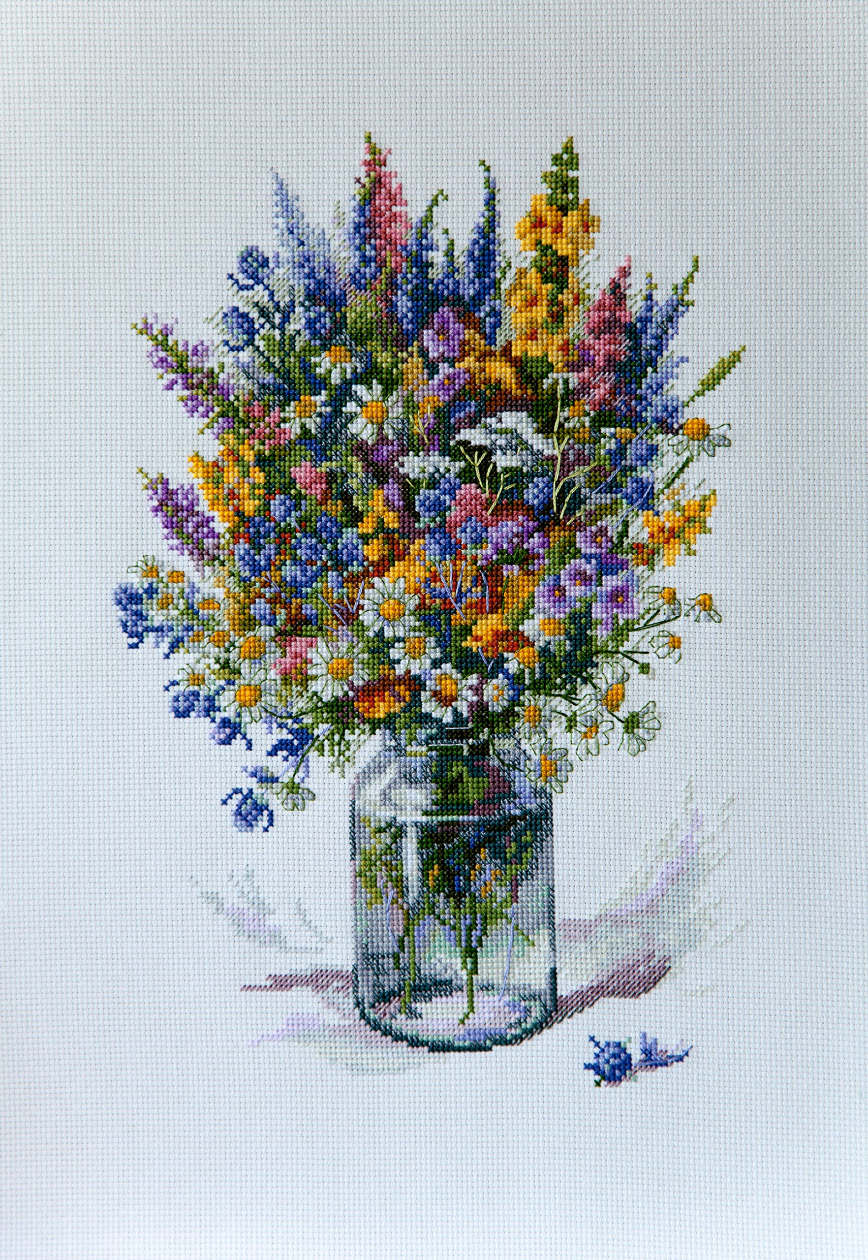 Merejka Counted Cross Stitch Kit, Cotton, Multicoloured, 29x30 cm