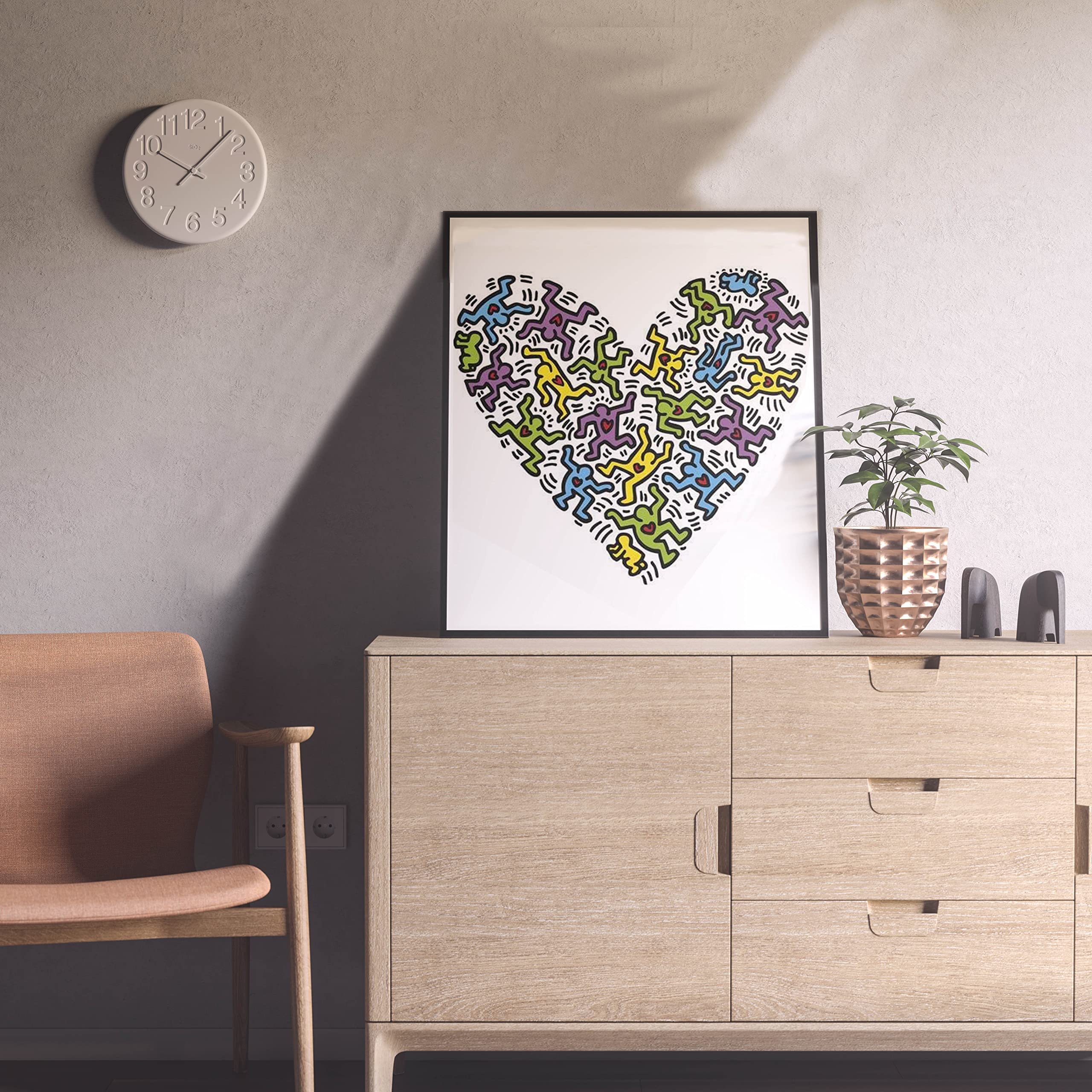 10万円です。hart「絵画」 Amazon.com: McGaw Graphics Untitled, 1985 (heart) by Keith