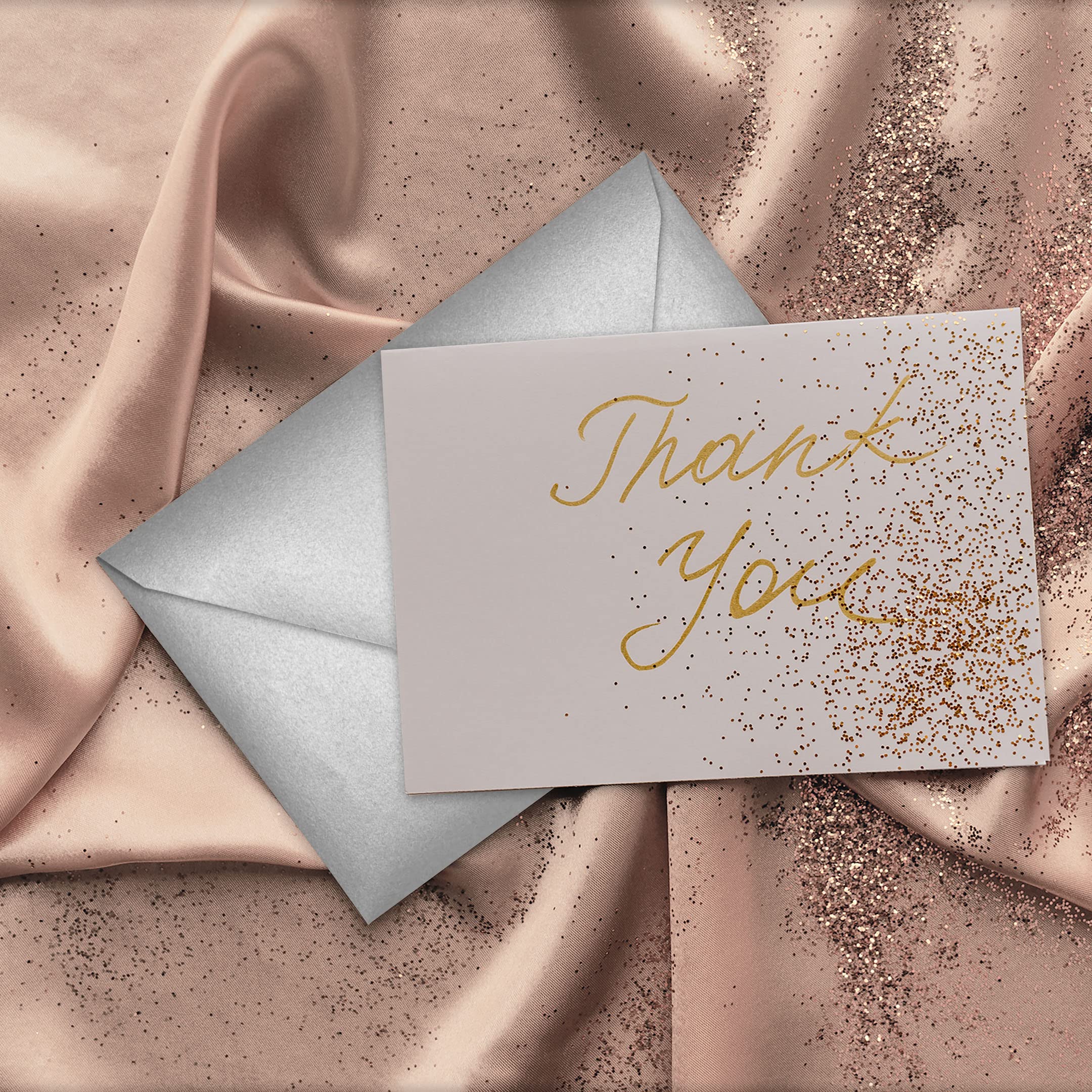 Darling Souvenir A7 Metallic-Silver Invitation Envelopes (5 1/4 x