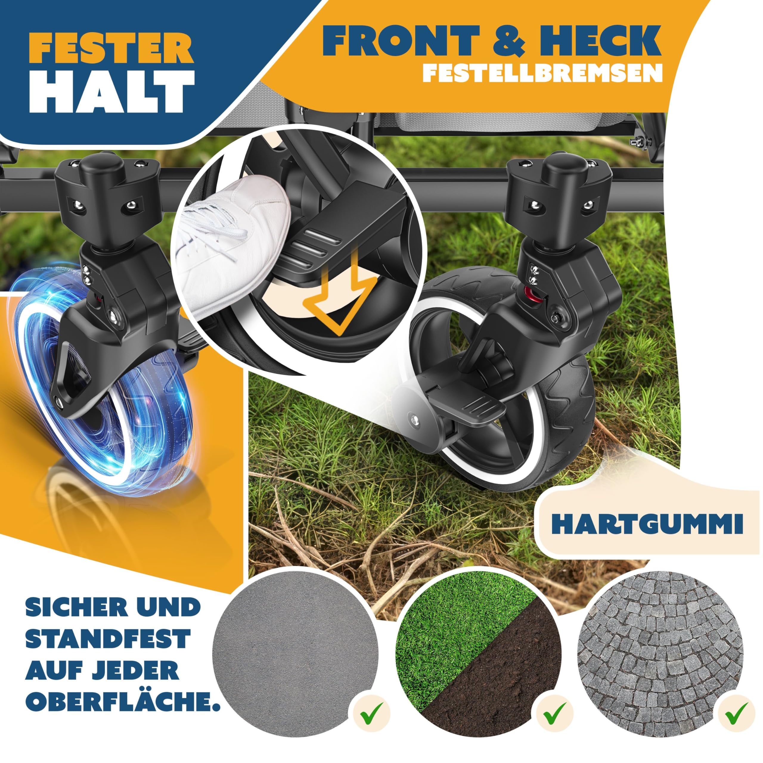 KESSER® Chariot De Transport GT9000 Pliable Avec Toit Noir - Bricolage