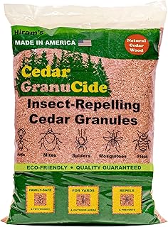 GranuCide Cedar Granules | Cedar Chips for Home & Garden | Repels Ants, Aphids, Spiders, Mosquitos | Smells Great & Easy to Use | 1 Bag (8 lbs)