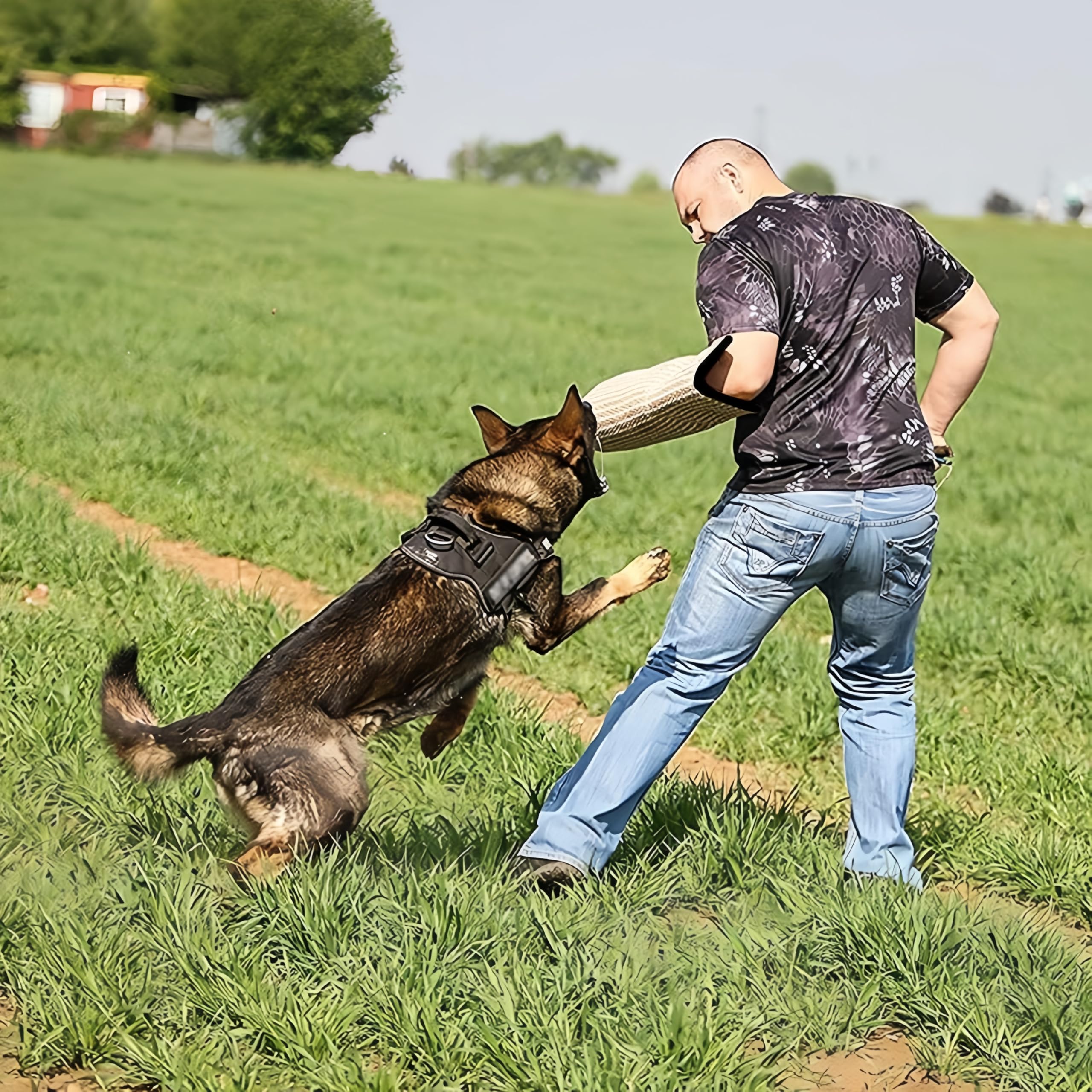 Générique Manchette Mordant Chien, Équipement D'entraînement De Morsure | Jeu De Traction Pliable pour Chiens - 33x20x14cm, 500g | pour Chiens De Berger Allemand, Extérieur, Cours De Formation