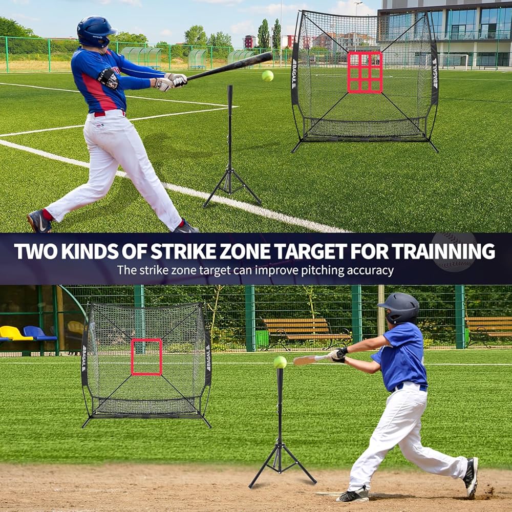 Amazon.com : BAGAIL 7x7 ft Baseball & Softball Practice Net
