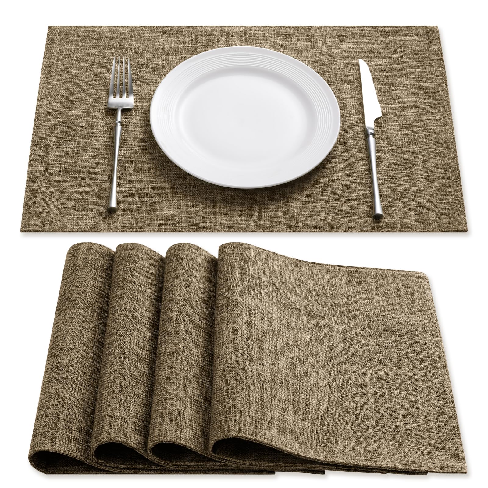 Japanese Linen Placemat, Double-Stitched & Insulated