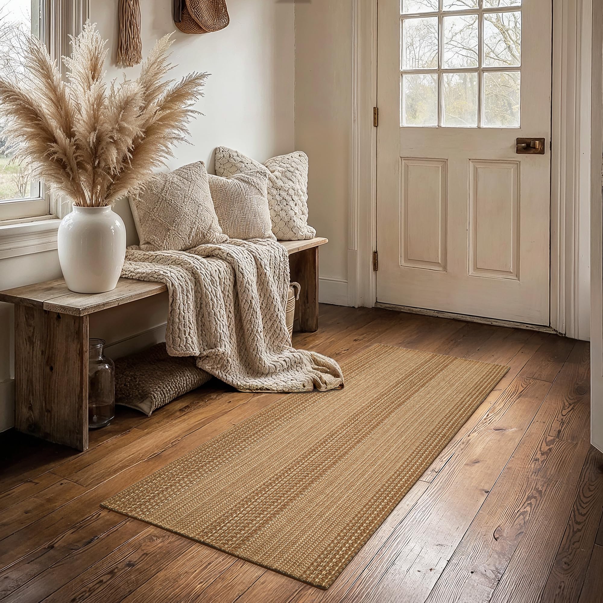MatEssenz Boho Woven Cotton Runner Rug