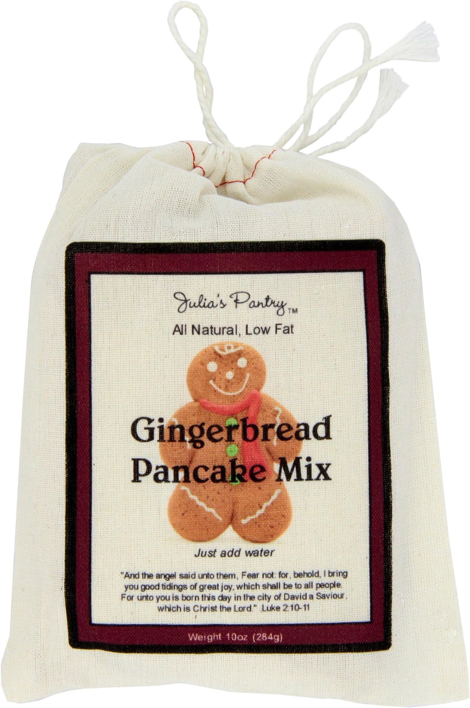 Julia's Pantry Ginger Bread Pancake Mix Gift Bag