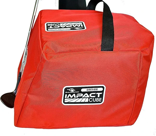 Impact Bag for Golf Training – Impact Cube with Ballistic Nylon, Reinforced Seams & 4 Angled Sides for Wedges, Irons & Drivers – Built to Take a Beating & Deliver Consistent Feedback
