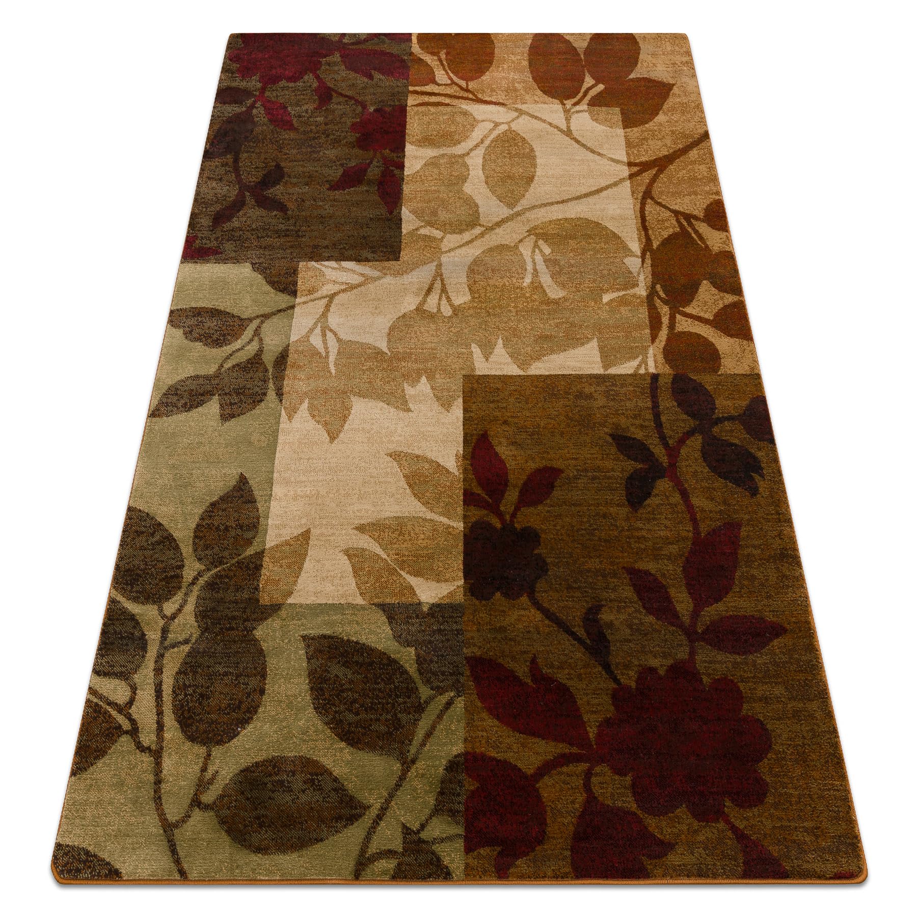rugsx Tapis Classique Royal - Tapis Doux pour Salon, Chambre et Couloir, Beige/Vert 100x200 cm