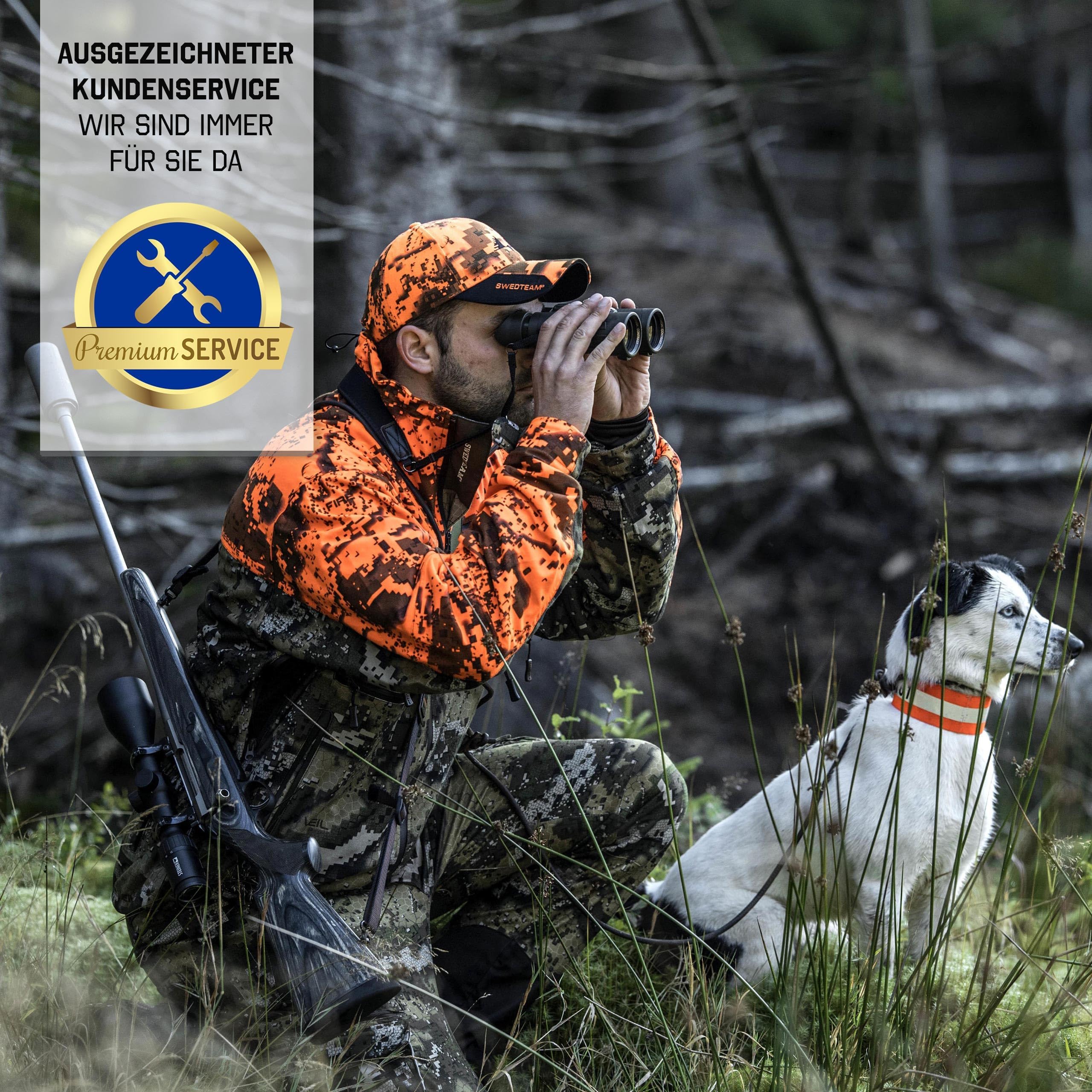 STEINER Jagd-Fernglas Observer 10x42 - Deutsche Marken-Qualität, 10 Jahre Garantie, leichtes Dachkantdesign, kompakt, robust, 10-Fach Zoom, Profi-Jagdfernglas für jeden Einsatz