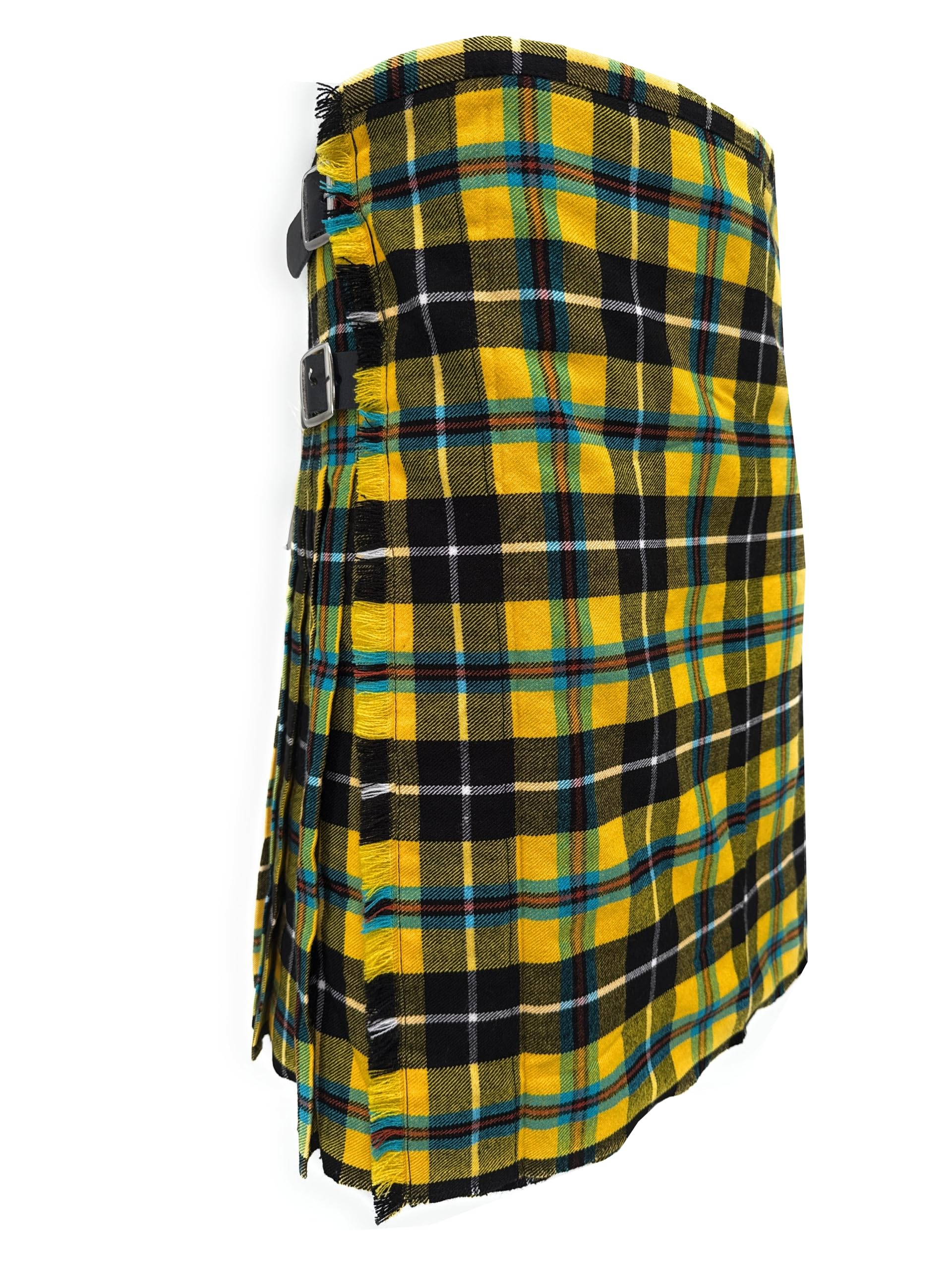 Tartan Tweeds Men's 8 Yard Wool Blend Kilt, 12oz Weight, Extra Deep Pleats, Standard Fit (UK, Waist, 44, Regular, Regular, Cornish National) โ image 1