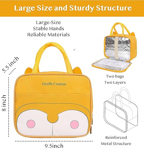 Miniatura 2 de Lonchera aislada para niños reutilizable impermeable duradera ligera para niñas y niños mantiene la comida fría o caliente perro Corgi