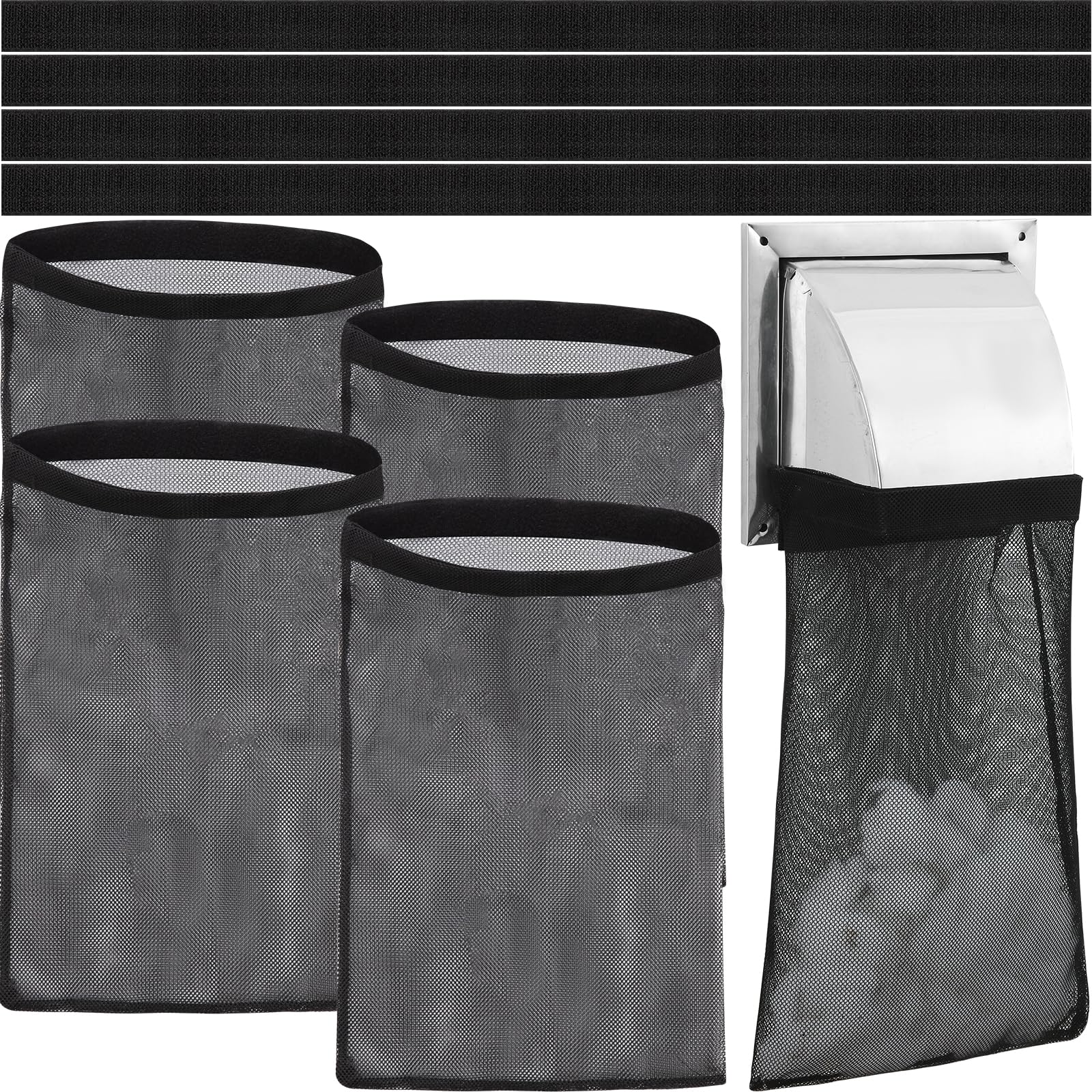 4Pcs Dryer Vent Lint Catcher, Dryer Lint Catcher, Lint Trap Catcher Dust Bag for Outdoor Indoor Dryer Vent Capturing Lint and Dust