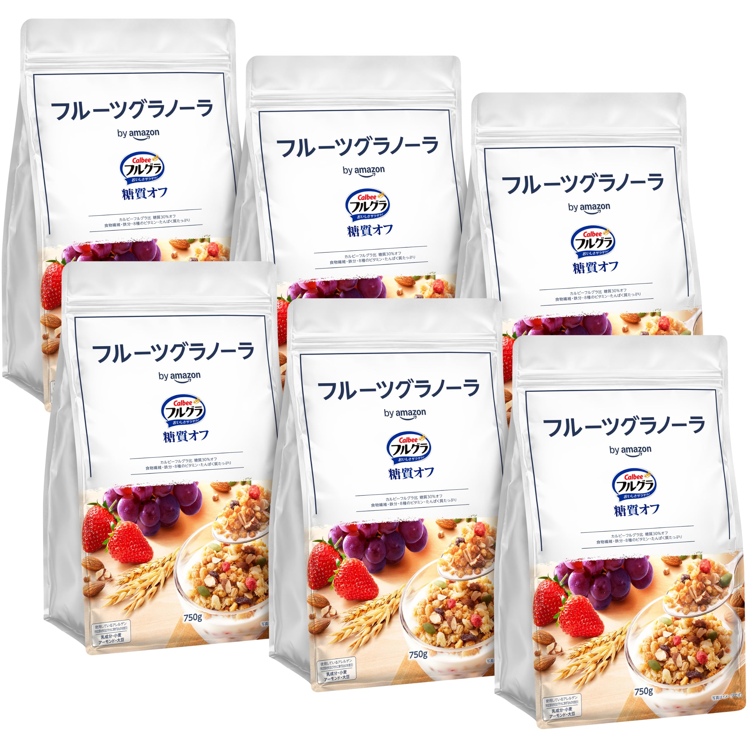 Amazon.co.jp: by Amazon カルビー フルグラ 糖質オフ 【フルグラ比30