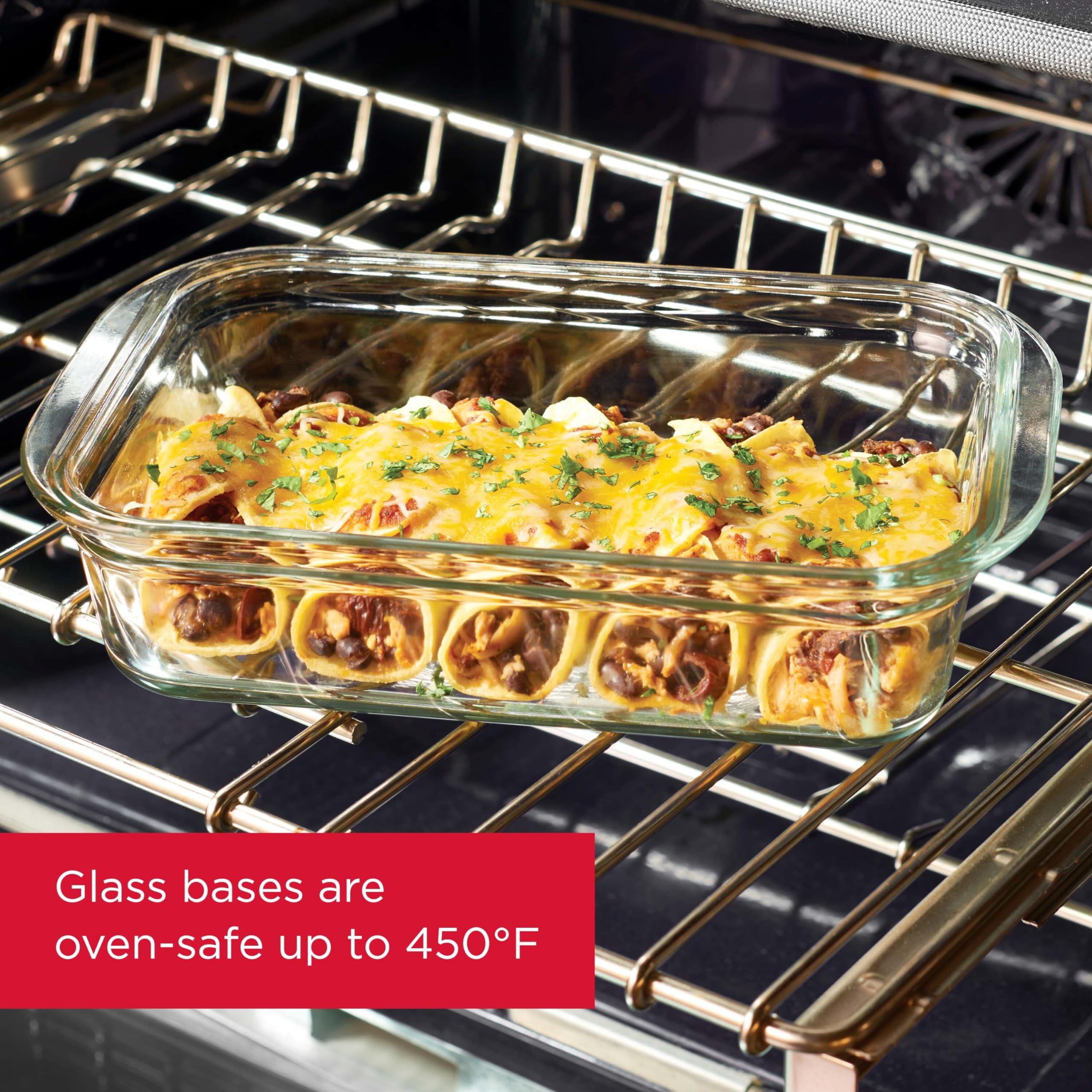 RUBBERMAID - Recipientes de comida con tapas, paquete de 2 (4 piezas en total)