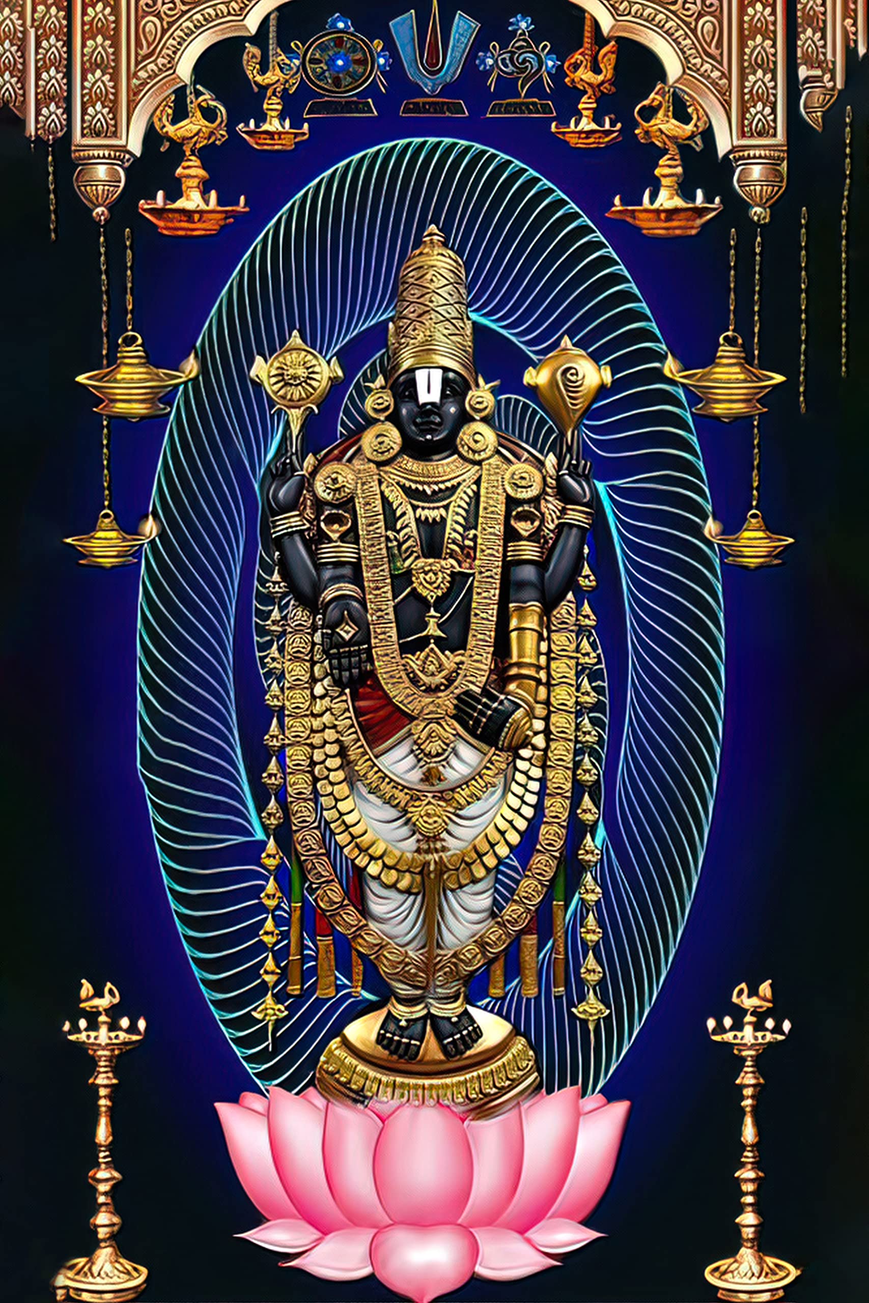 Buy Wallpics® Tirupati Balaji Lord Venkateswara Swamy Hindu Religious