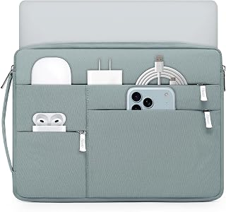 HYZUO 17-17.3 Pulgadas Maletín Funda Bolsa para Portátil, Azul Ceniza | para 17" 17.3" HP/Dell/Lenovo/ASUS/Acer/LG/MSI Gaming Laptop/Razer Blade 17/18, Funda Protectora Cuaderno para Hombre Mujer