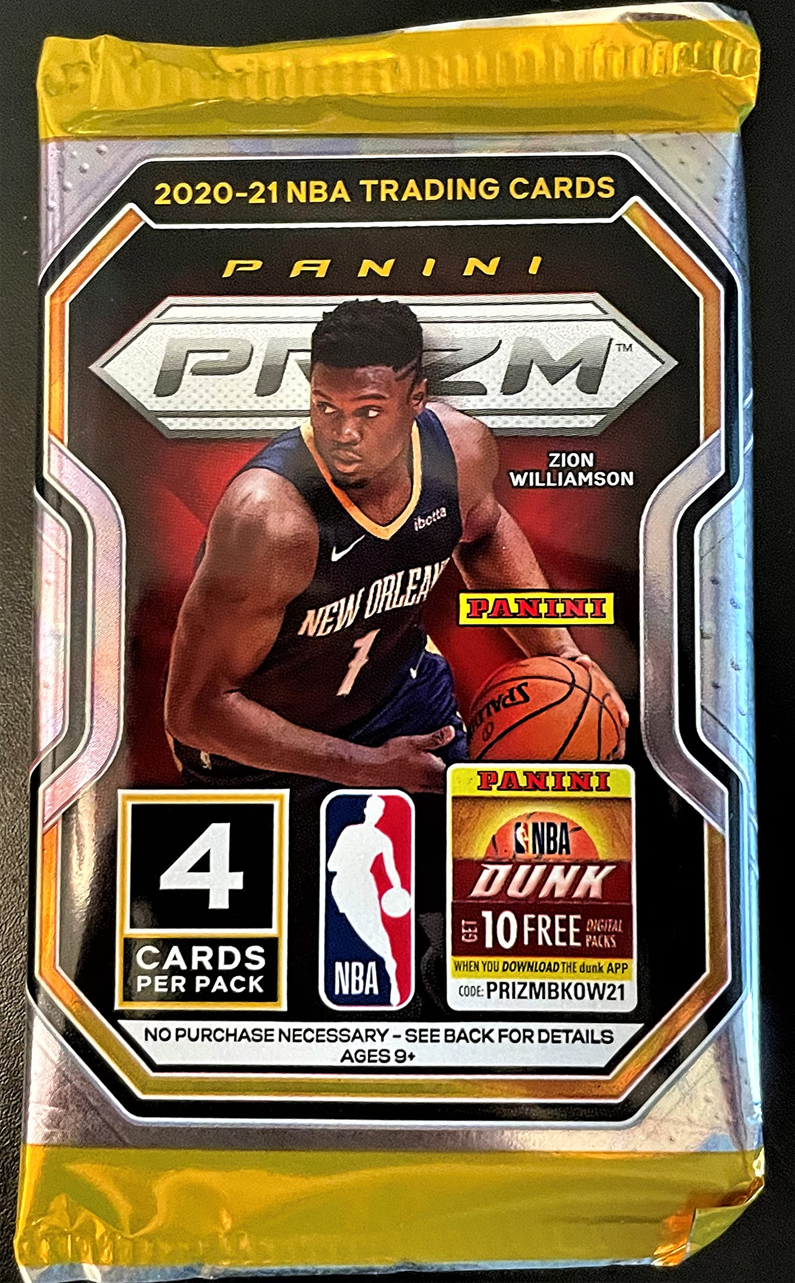 Amazon.com: 2020-21 Panini PRIZM BASKETBALL 4 (Four) FACTORY Sealed PACKS 4  Cards Per Pack - Look for Valuable SILVER PRIZM Rookie Cards of LaMelo Ball!  - Includes Novelty Luka Doncic and Zion