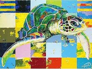 Pintoo Jigsaw Puzzles 1200 Piece for Adults - NiJiSuKe - Green Sea Turtle Beautiful Plastic Puzzle for Home Decor Zero Dus...