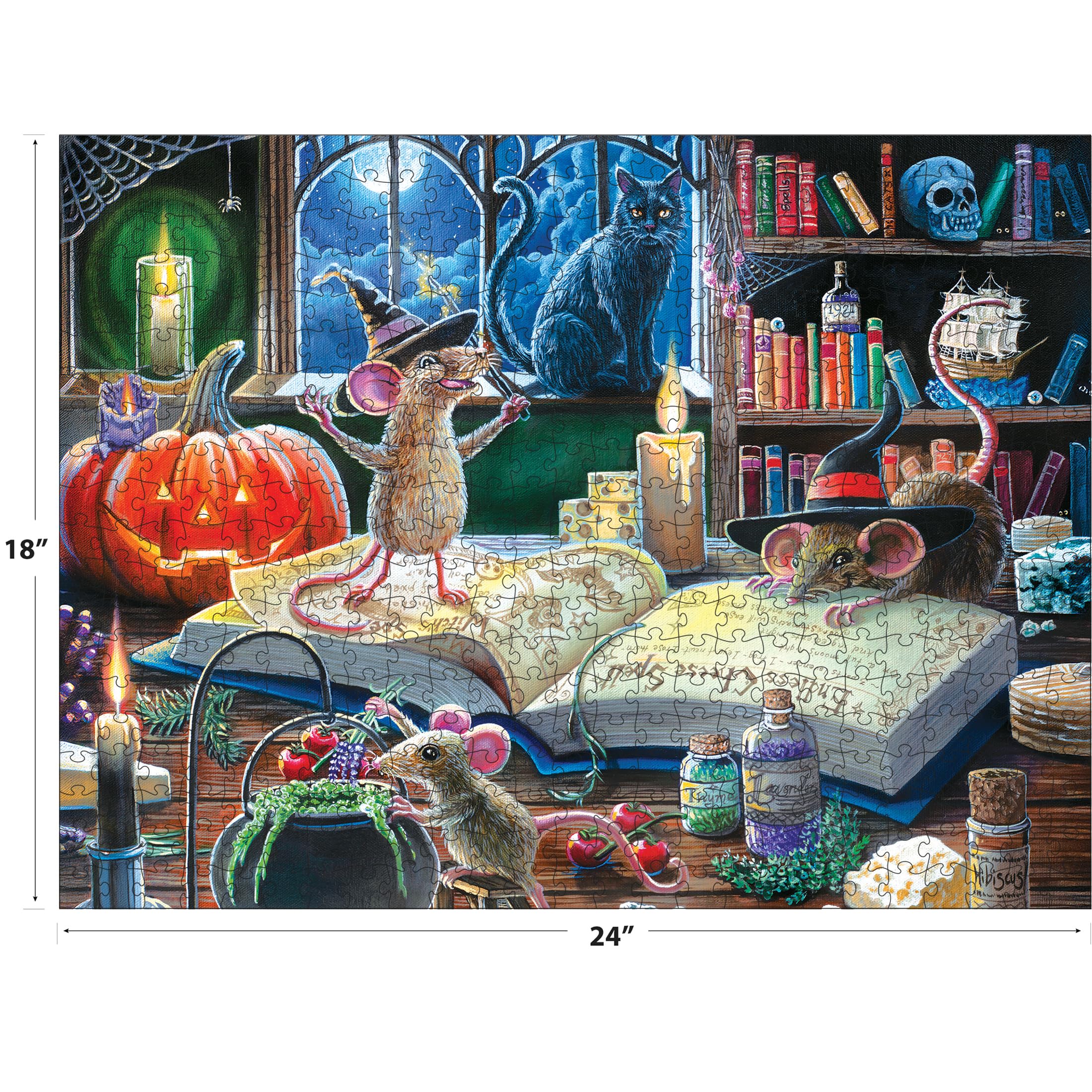 Amazon.com: RoseArt - Halloween Mischievous Mice - 500 Piece