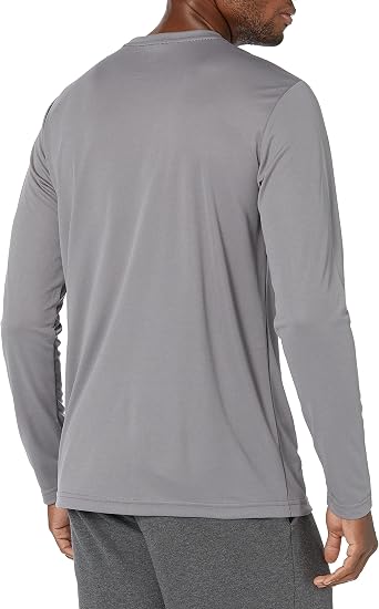 Amazon Essentials Men's Long Sleeve Moisture Wicking Performance Tech Workout Crew Neck T-Shirt