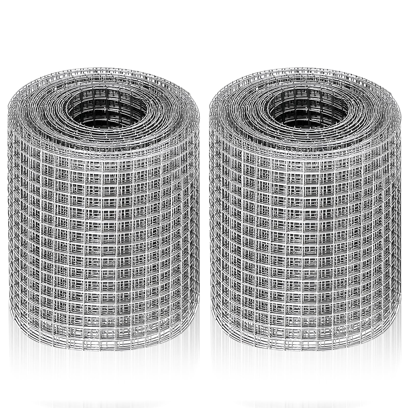 2 rolki 20 cm x 3 m siatka druciana: siatka metalowa, siatka metalowa o drobnych oczkach, ocynkowany drut stalowy, ochrona przed gryzoniami do ogrodu i domu – ochrona przed nornikami