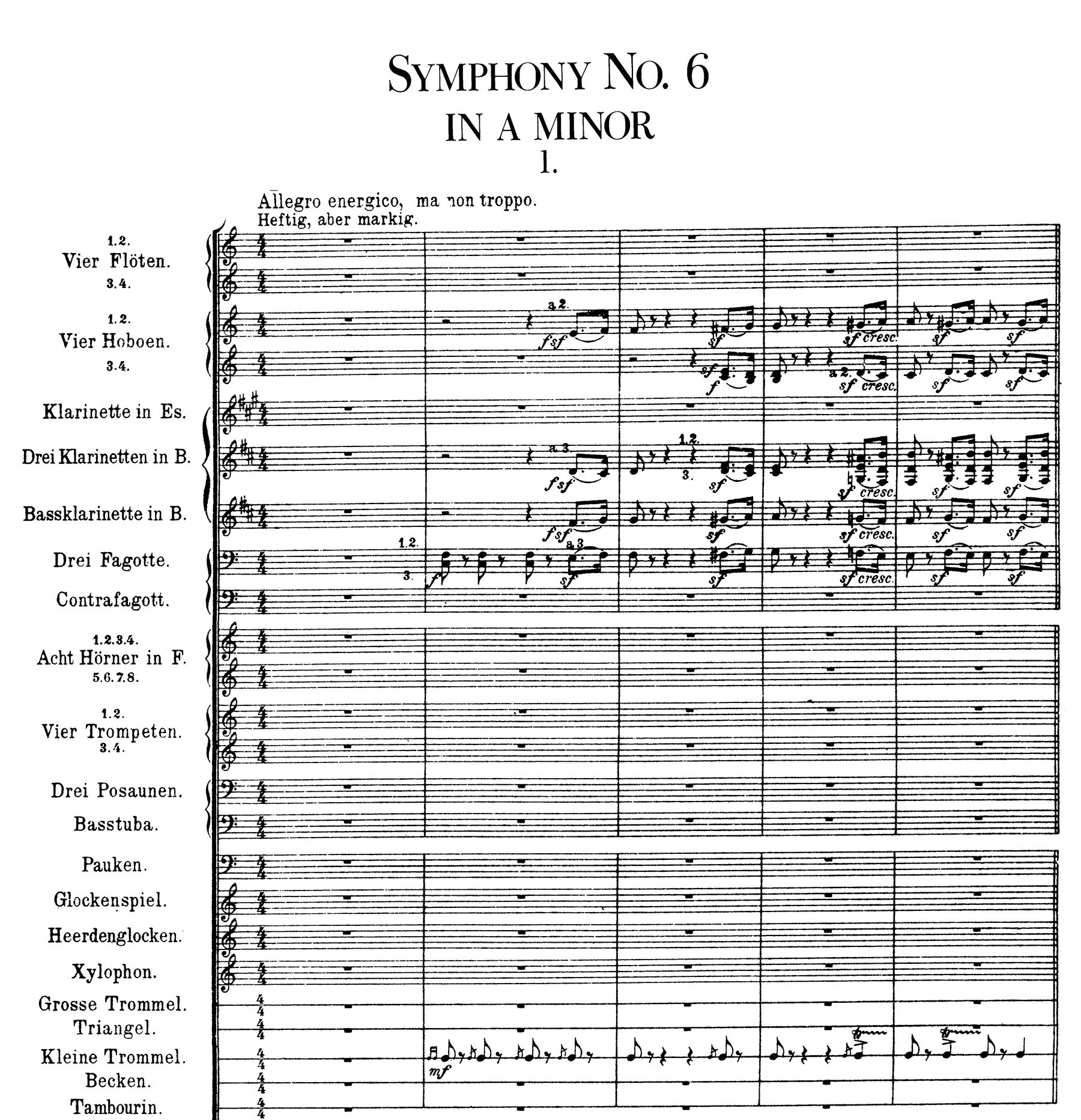 Gustav mahler: symphonies nos. 5 and 6 (full score) (Dover Orchestral Music Scores)