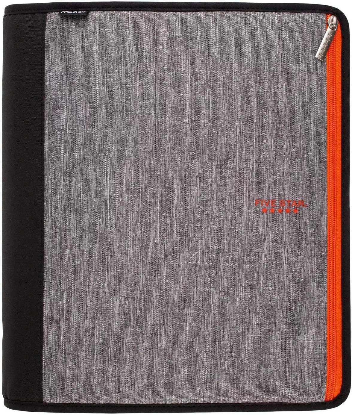 Five Star 2 Ring Zipper Binder 605 Sheet Capacity Orange
