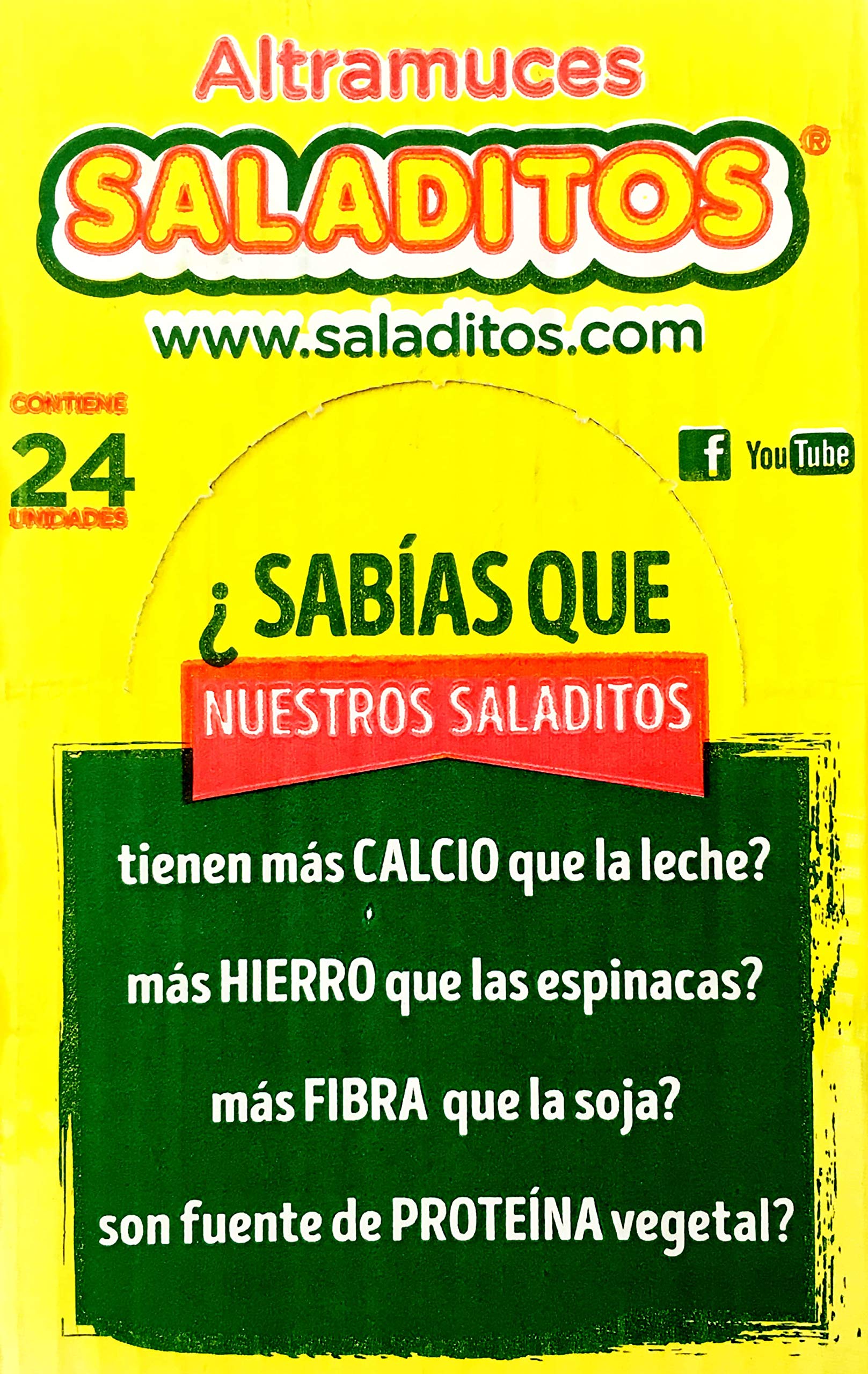 Saladitos Altramuces Bolsa 100 G Pack 24 Ud, Sal Marina, 2400 Gramo